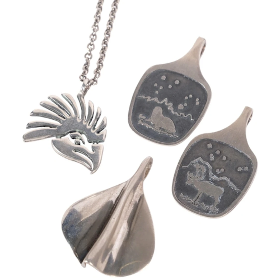 A collection of 4 Danish pendants, to include 2 Jens Tage Ha...
