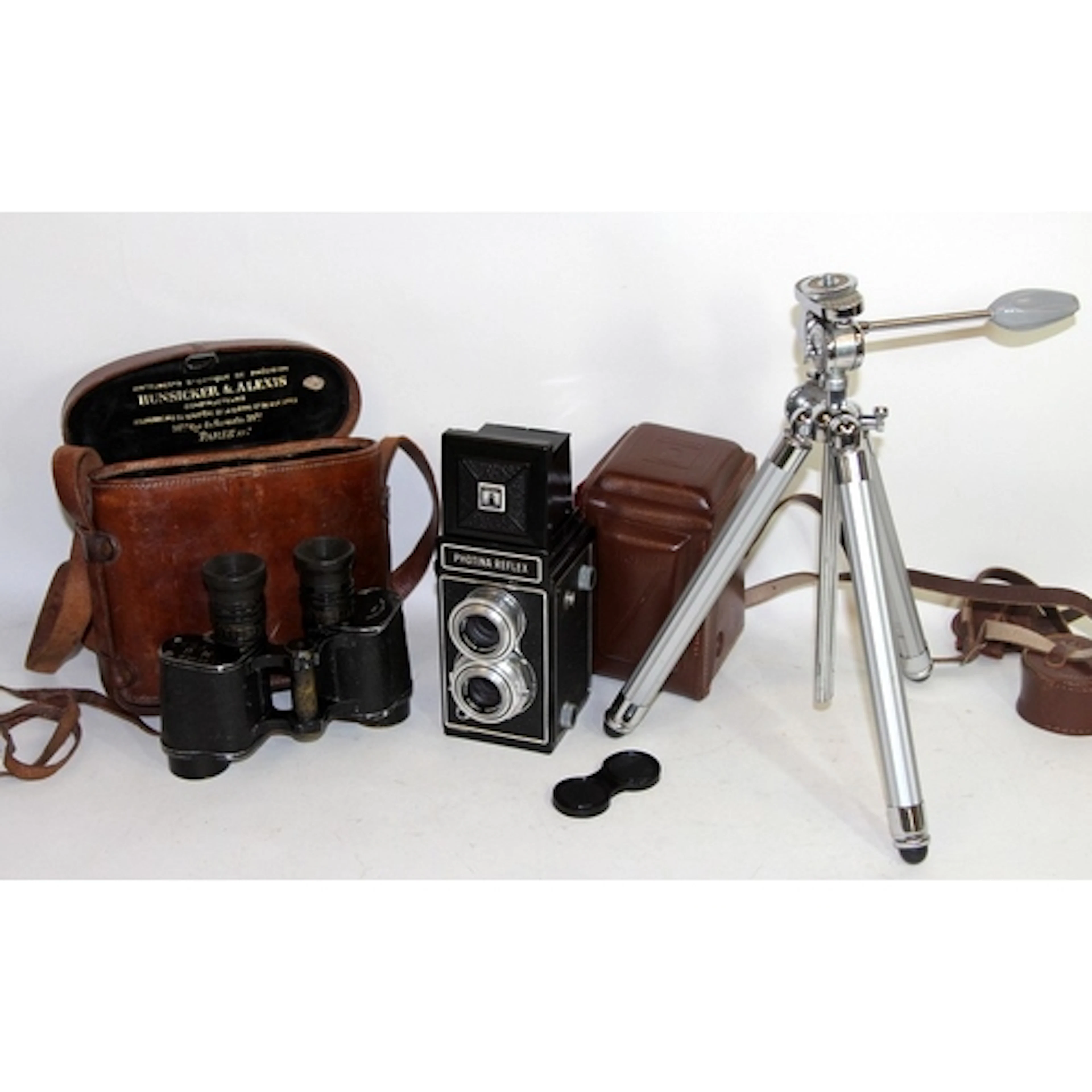Vintage Photina Reflex TLR film camera with case c/w a Japan...