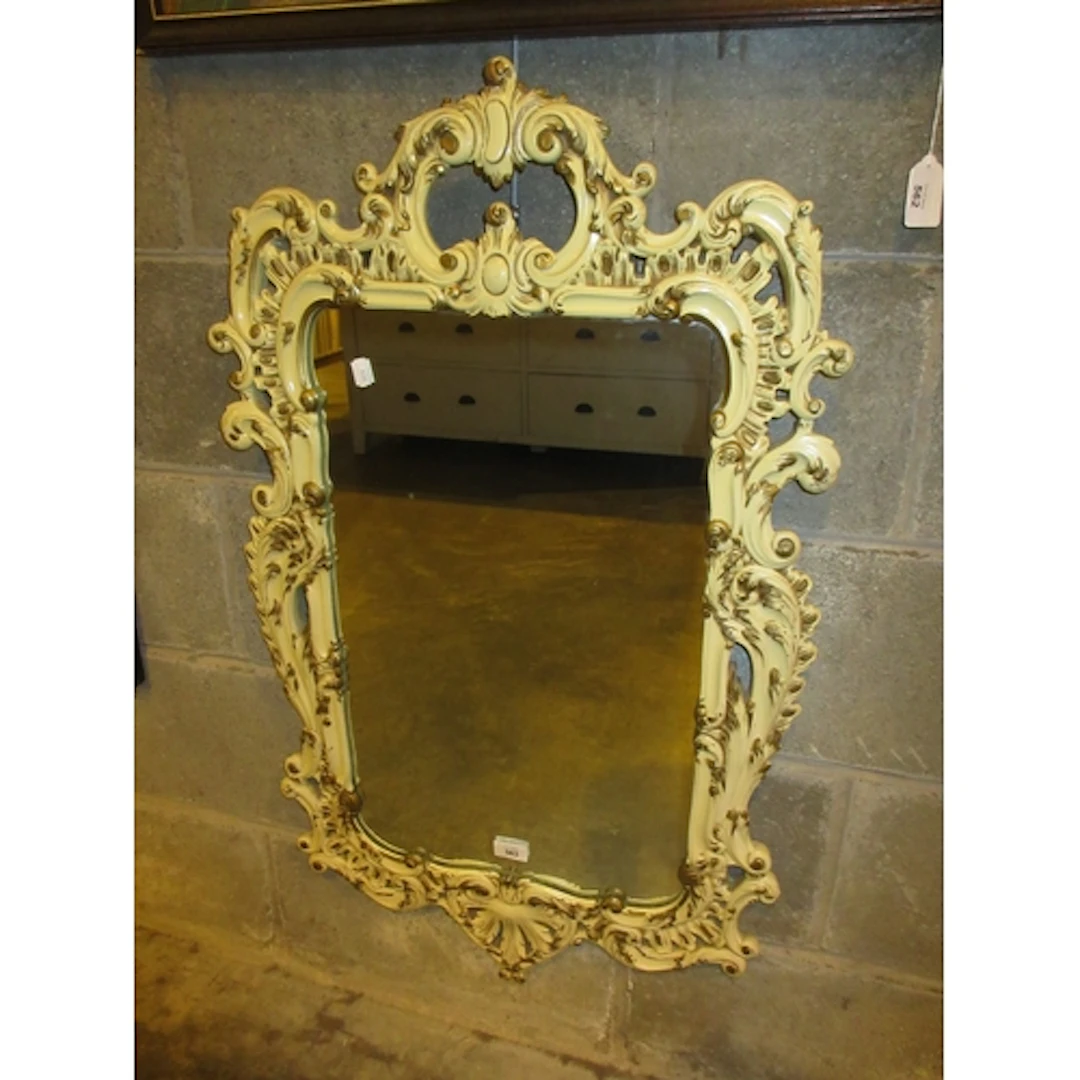 Ornate Framed Wall Mirror, 94x57cm