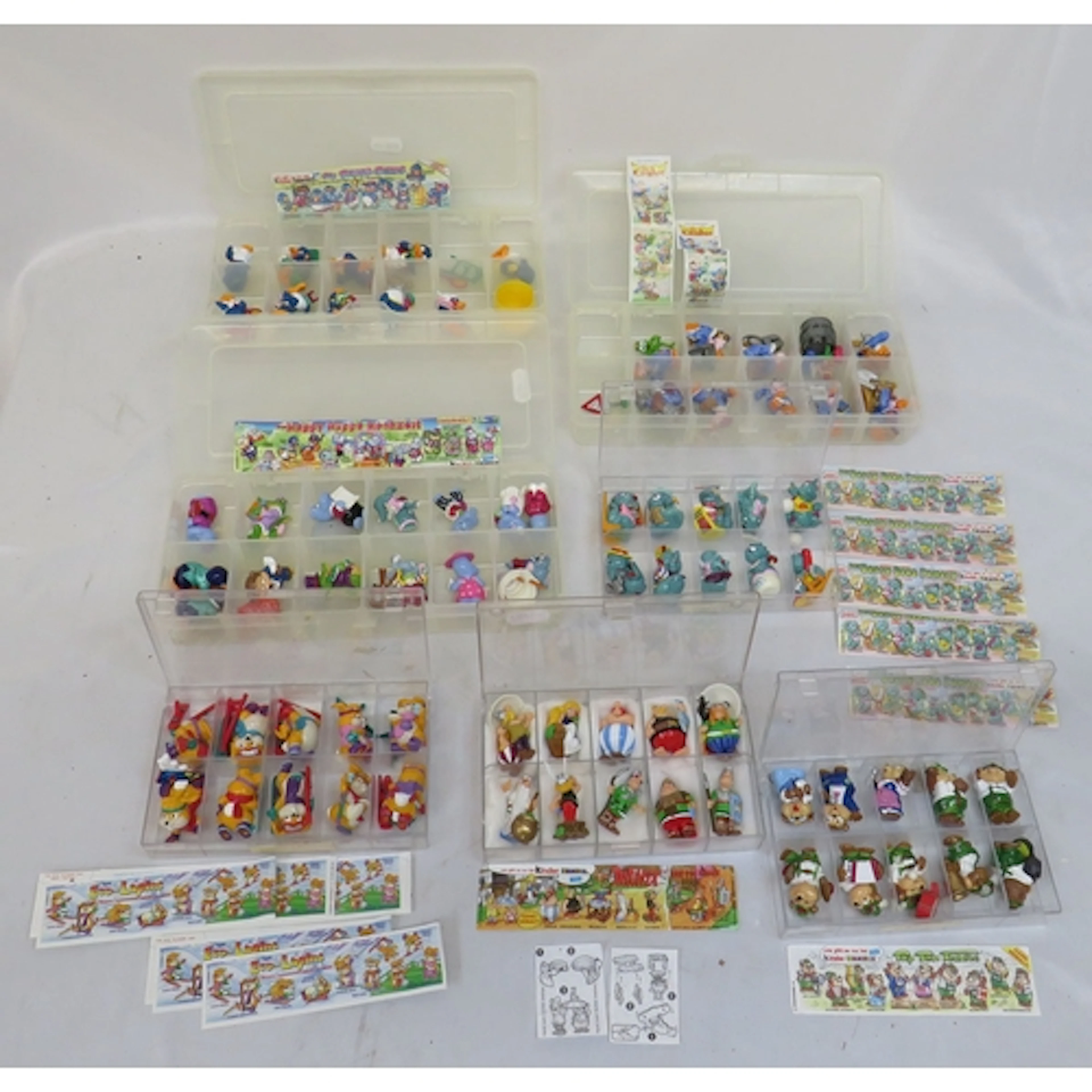 Vintage Kinder Egg Toys: Dapsy Dino Family, Asterix, Top Ten...