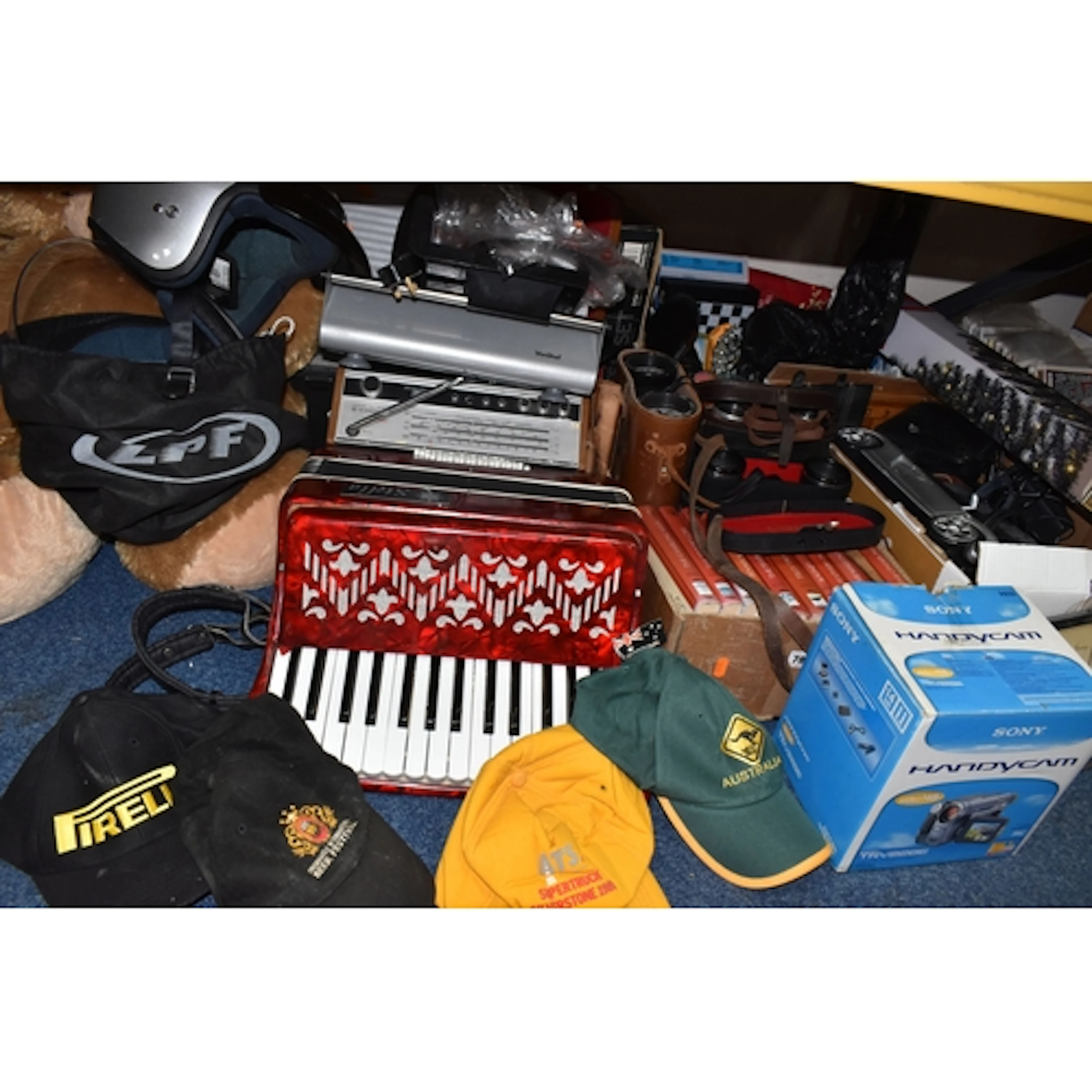 THREE BOXES AND LOOSE MISCELLANEOUS ITEMS to include a Stell...