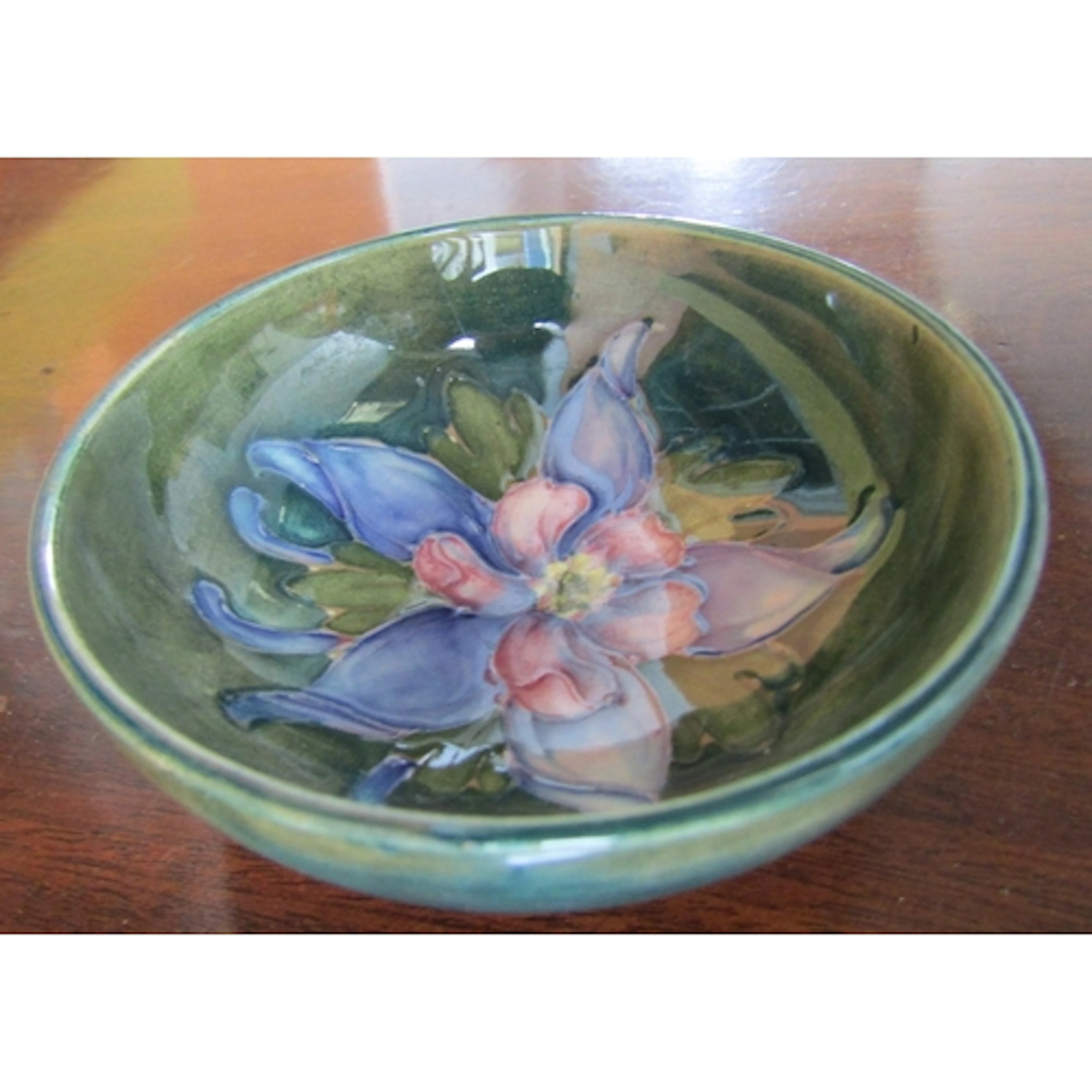 Moorcroft Dish with Floral Motif Decoration Signed with Make...