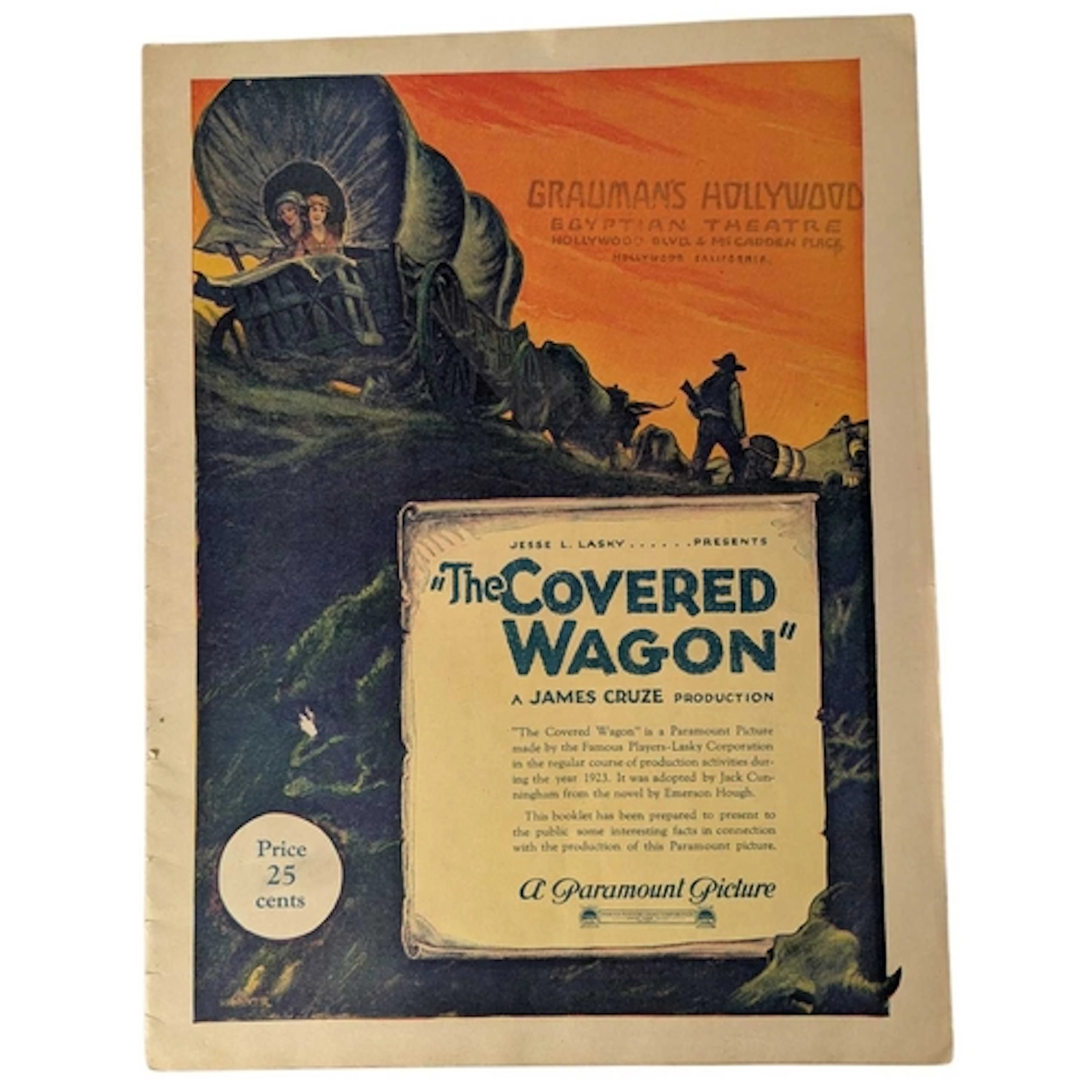 The Covered Wagon (1923 American silent epic Western film re...