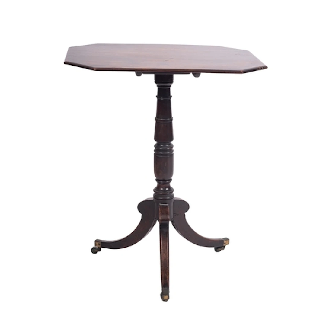 A George IV mahogany occasional table, circa 1825; the octag...