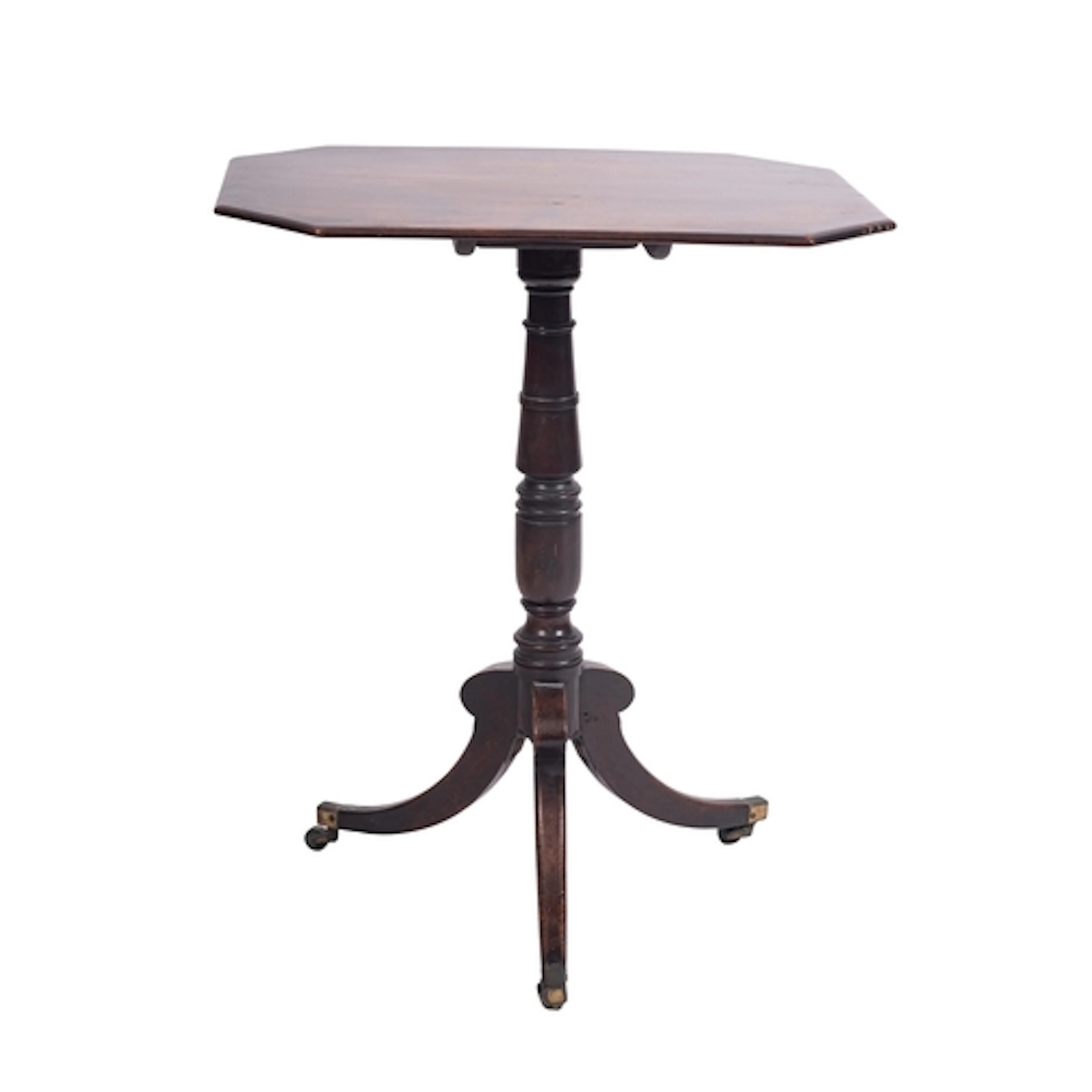 A George IV mahogany occasional table, circa 1825; the octag...