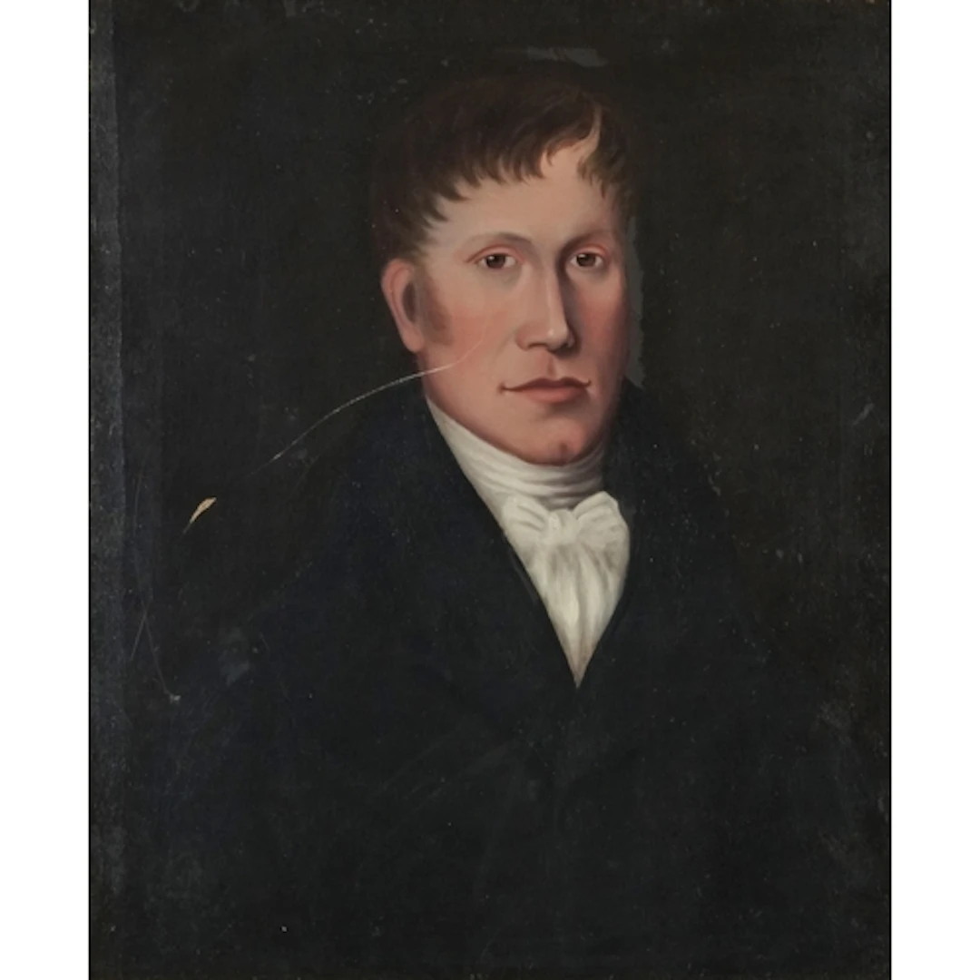 Head and shoulders portrait of a young gentleman in formal d...