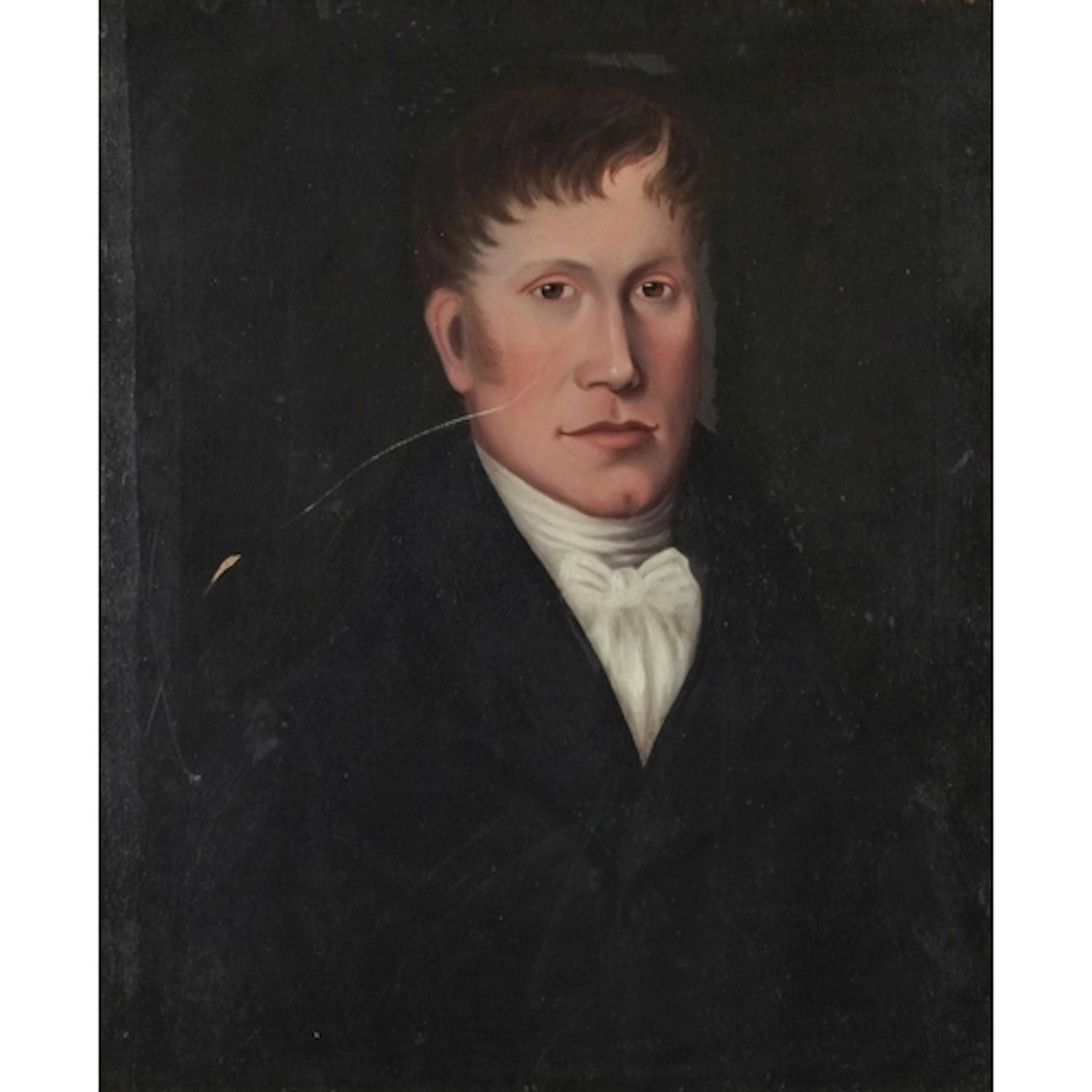 Head and shoulders portrait of a young gentleman in formal d...