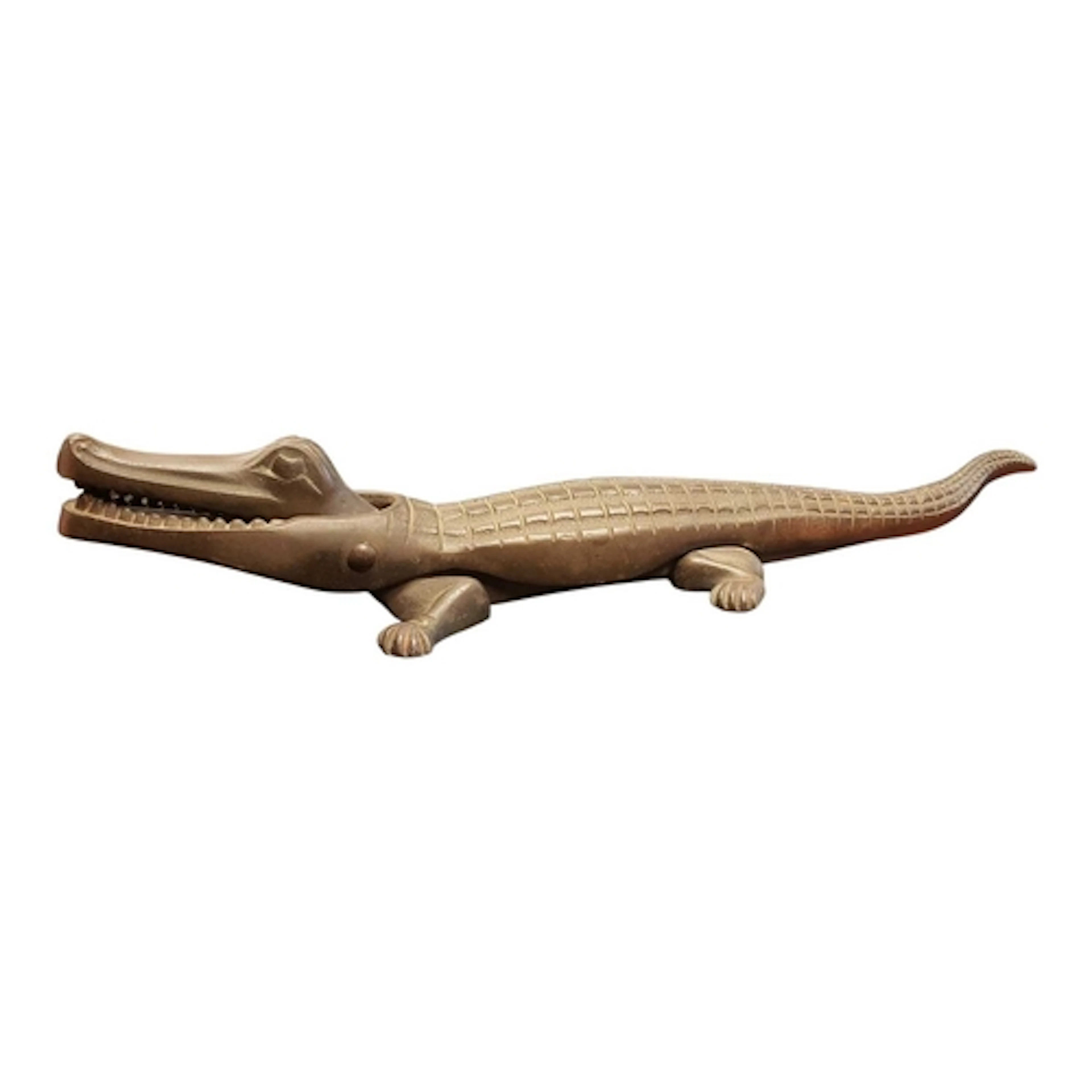 1920s Nestor cast iron novelty crocodile nutcracker. Marked ...