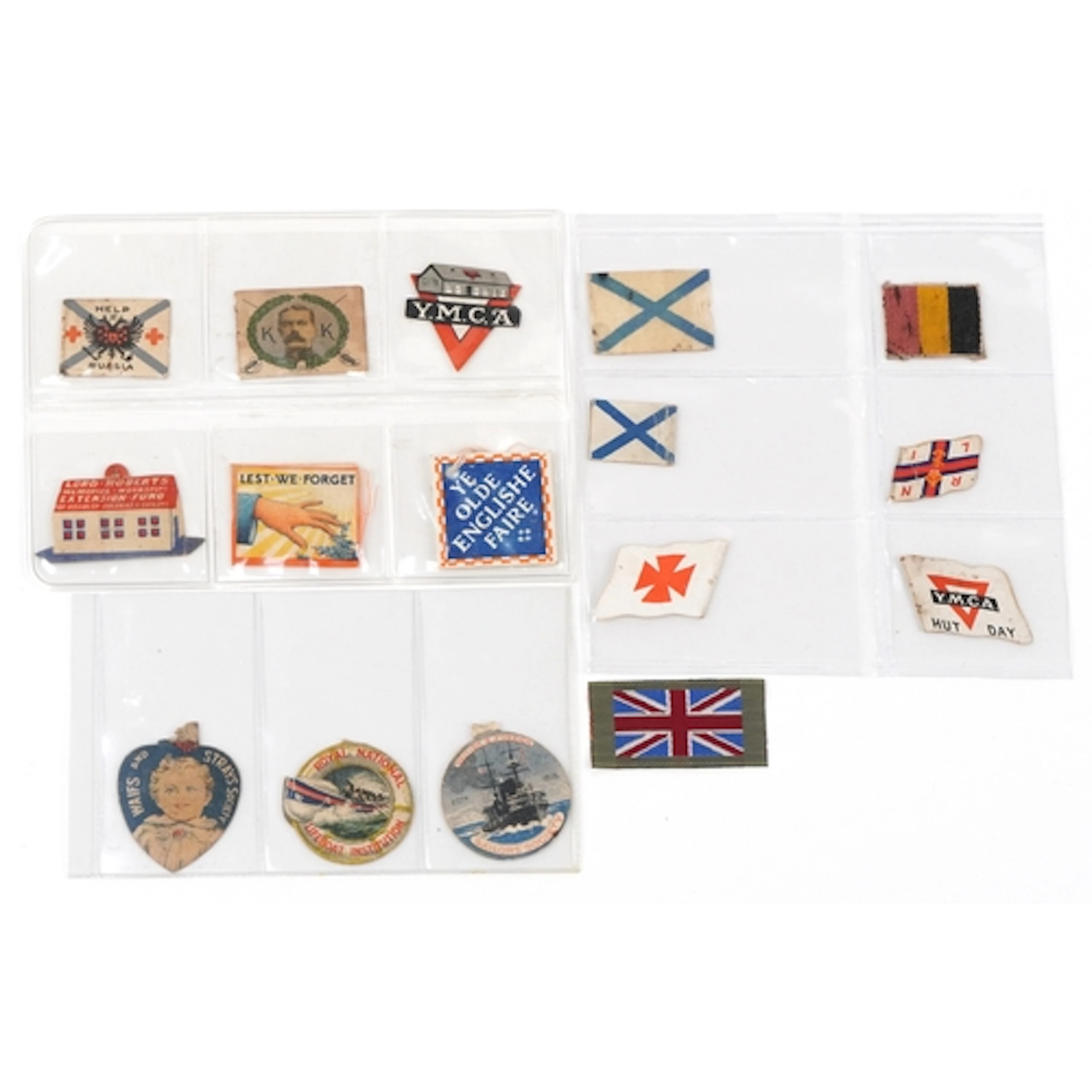 Rare military interest World War I and later pin badges and ...