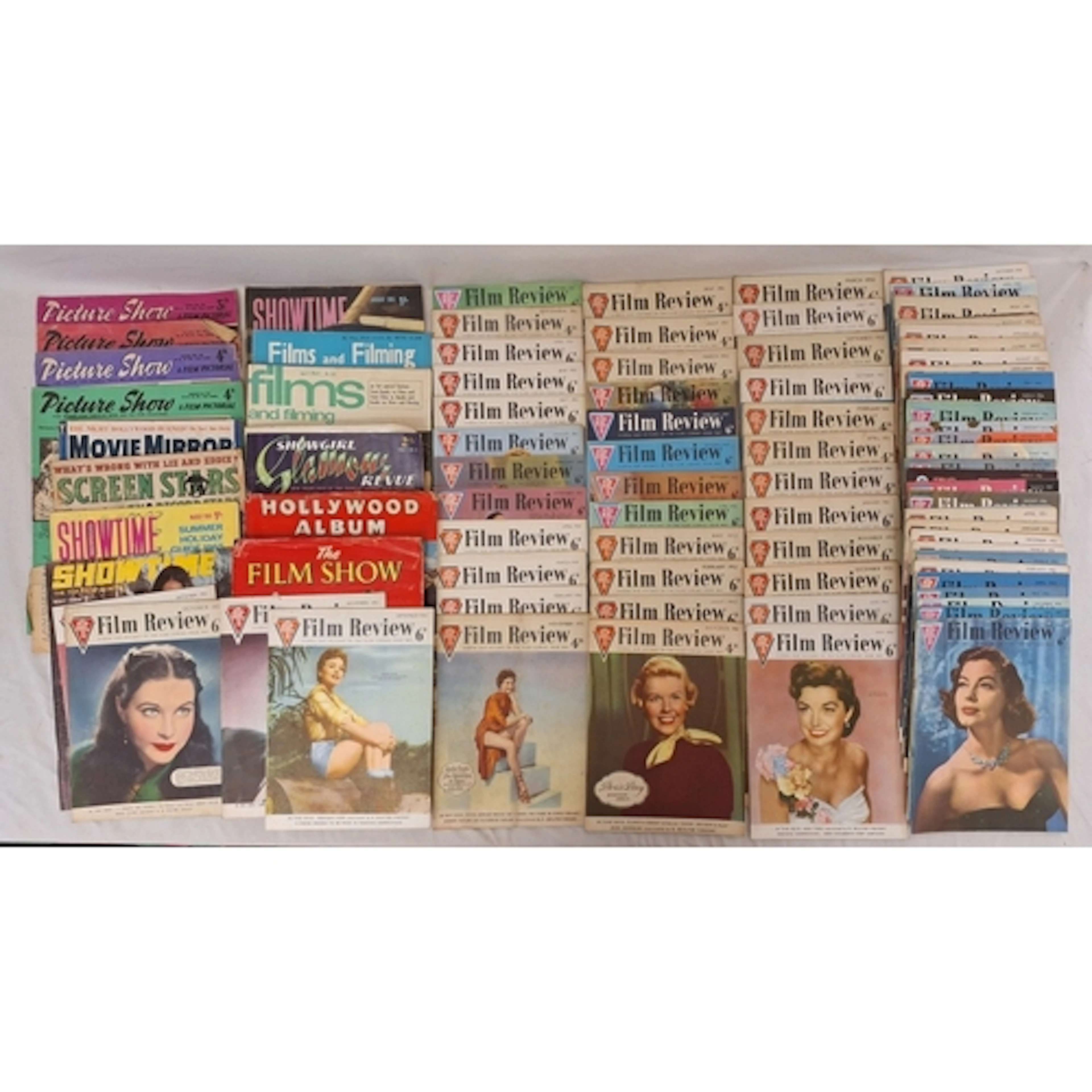 Film Review Magazines from the 1950s, Picture Show Magazine,...