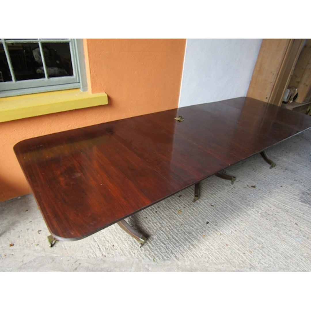 Mahogany Dining Room Table Three Pod Antique Extending to Ap...