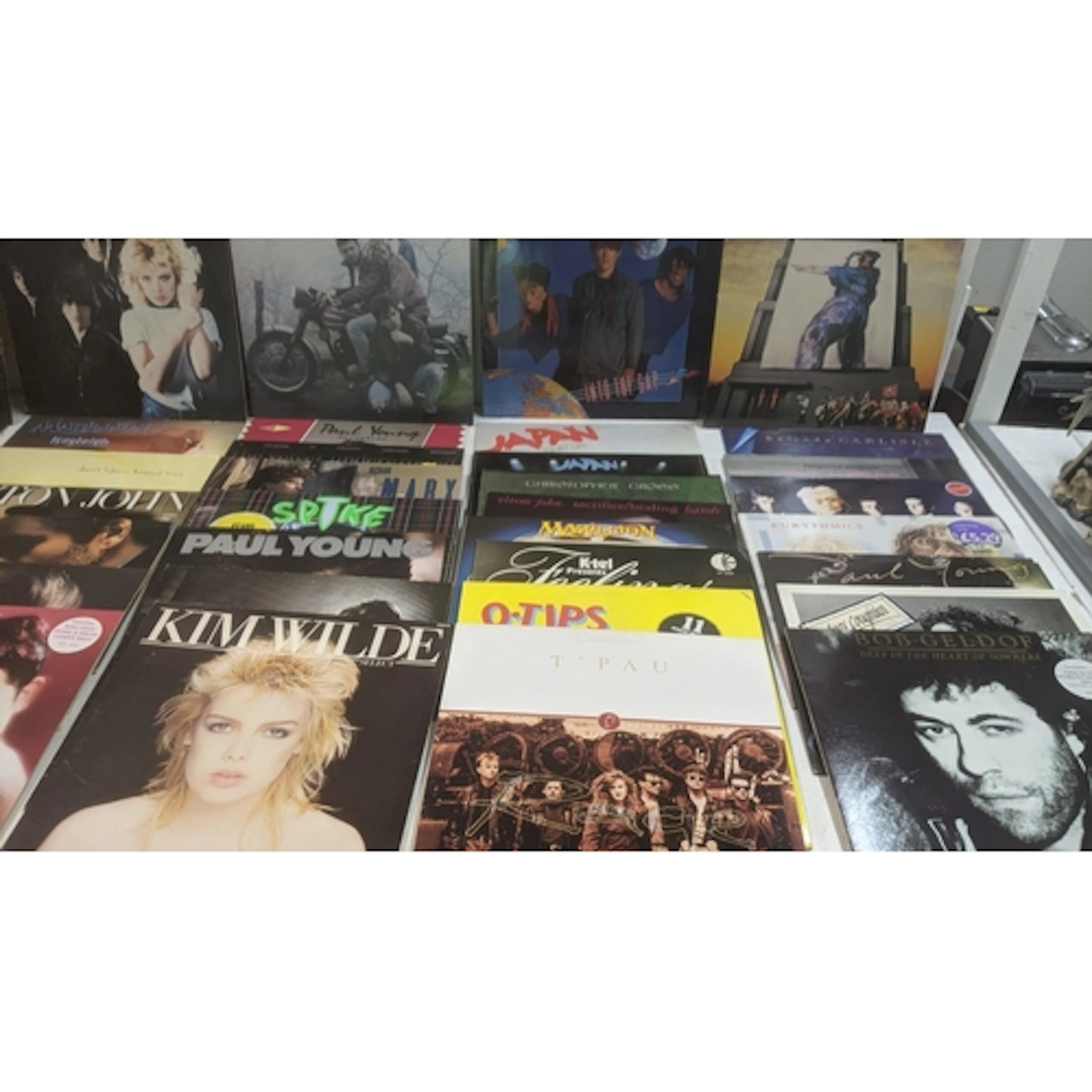 A collection of mostly pop LPs and singles from the 1980's t...