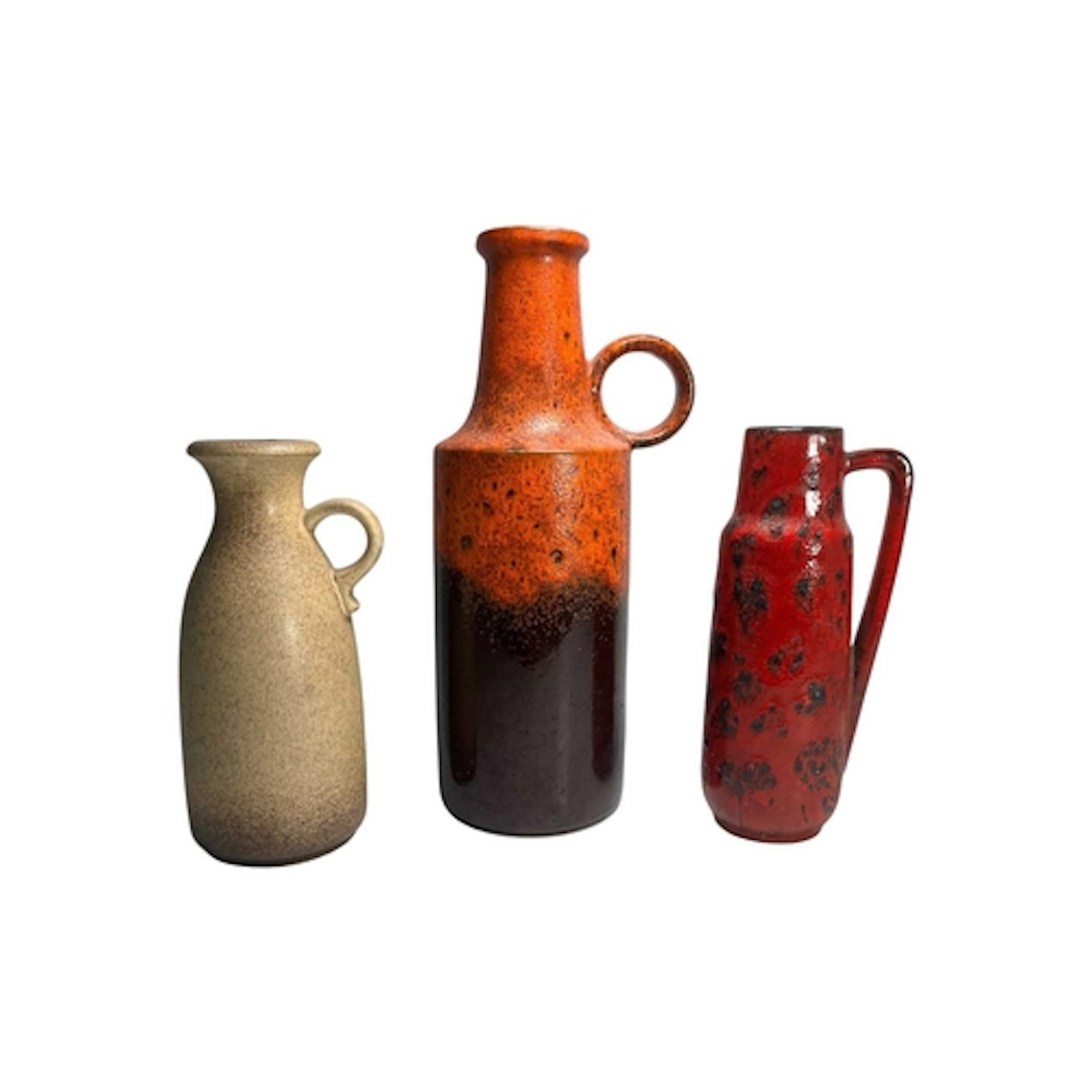 Scheurich Keramik - a selection of three vintage 20th centur...