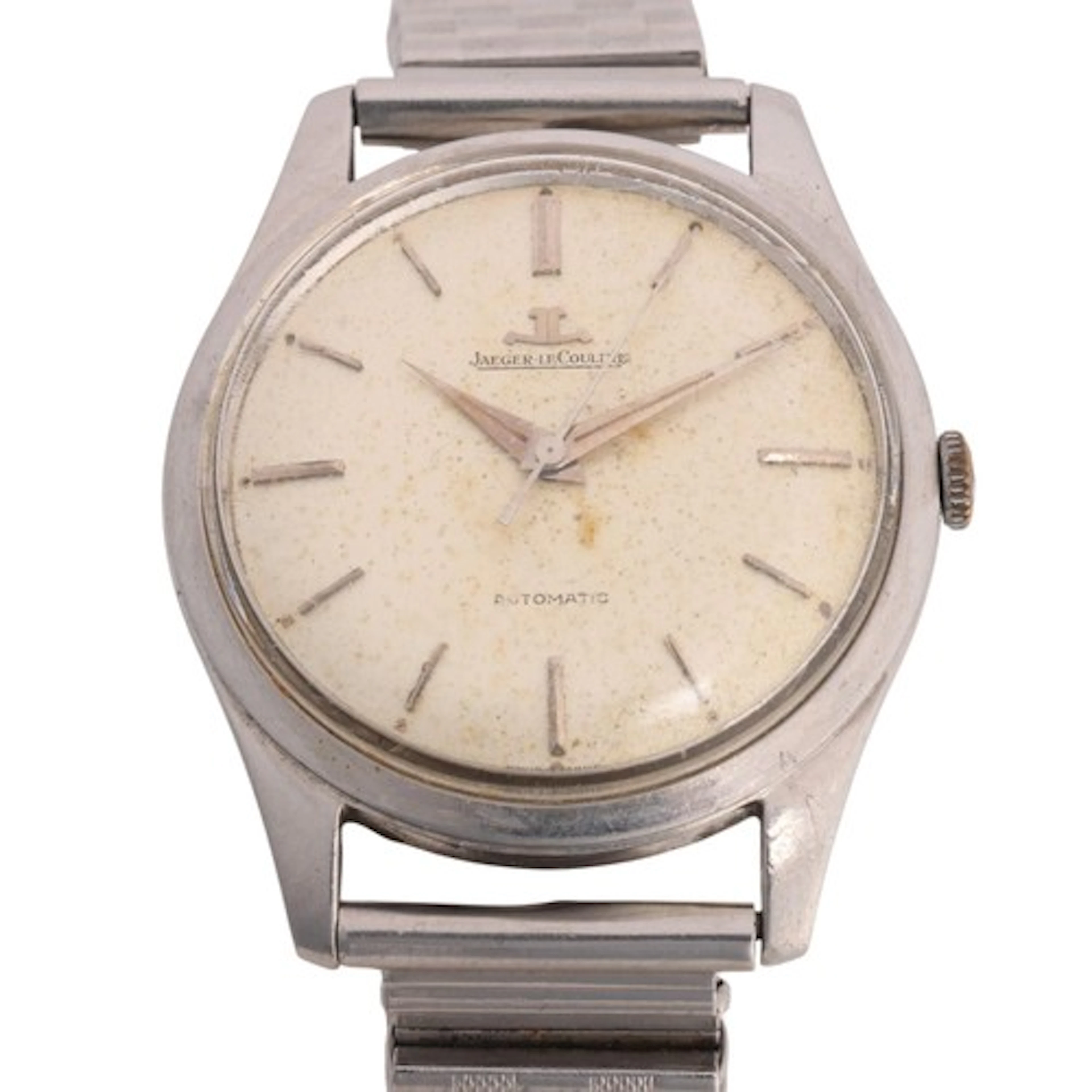 JAEGER LECOULTRE - a Vintage stainless steel automatic wrist...