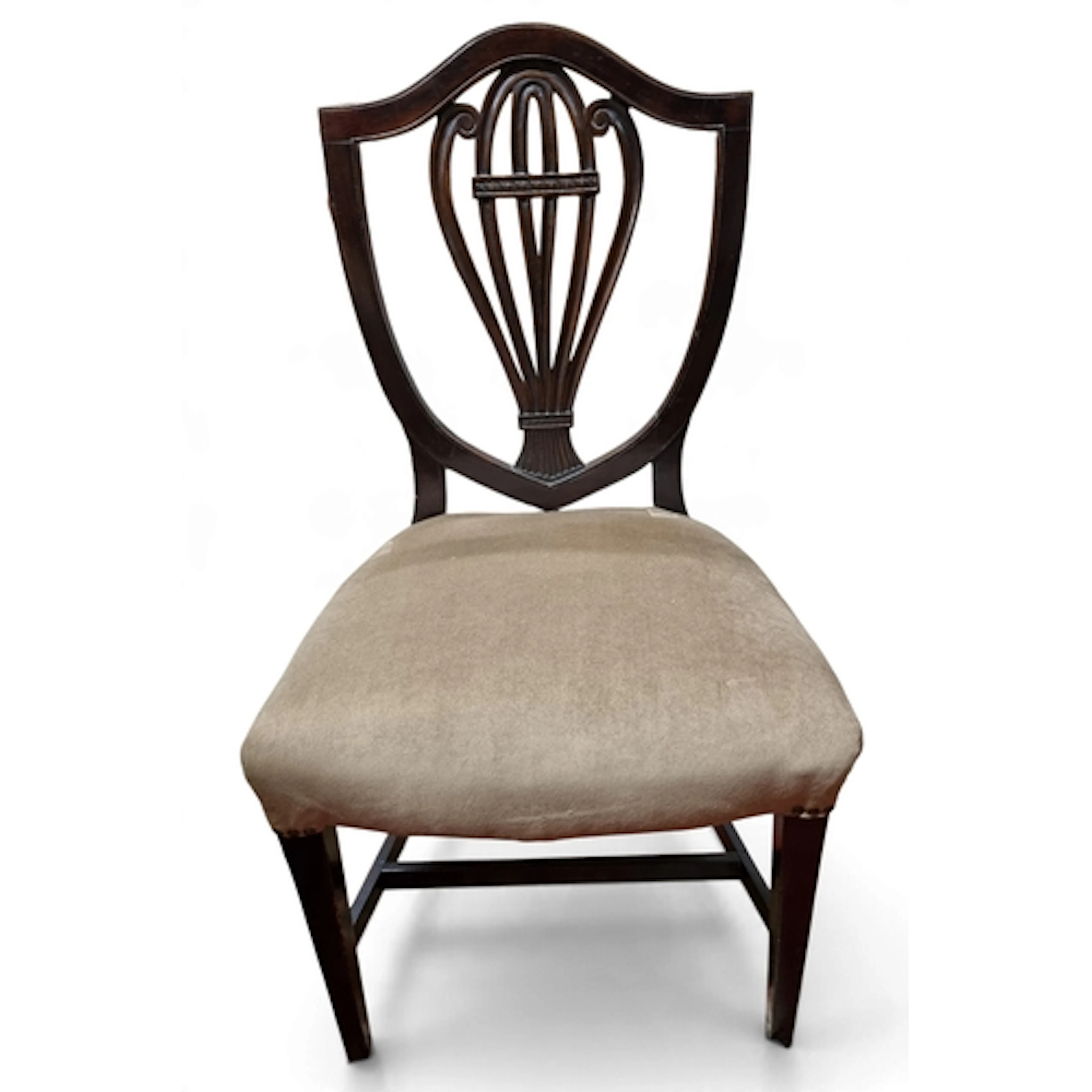 Two 19th Century Mahogany Chairs one with a with tapestry up...