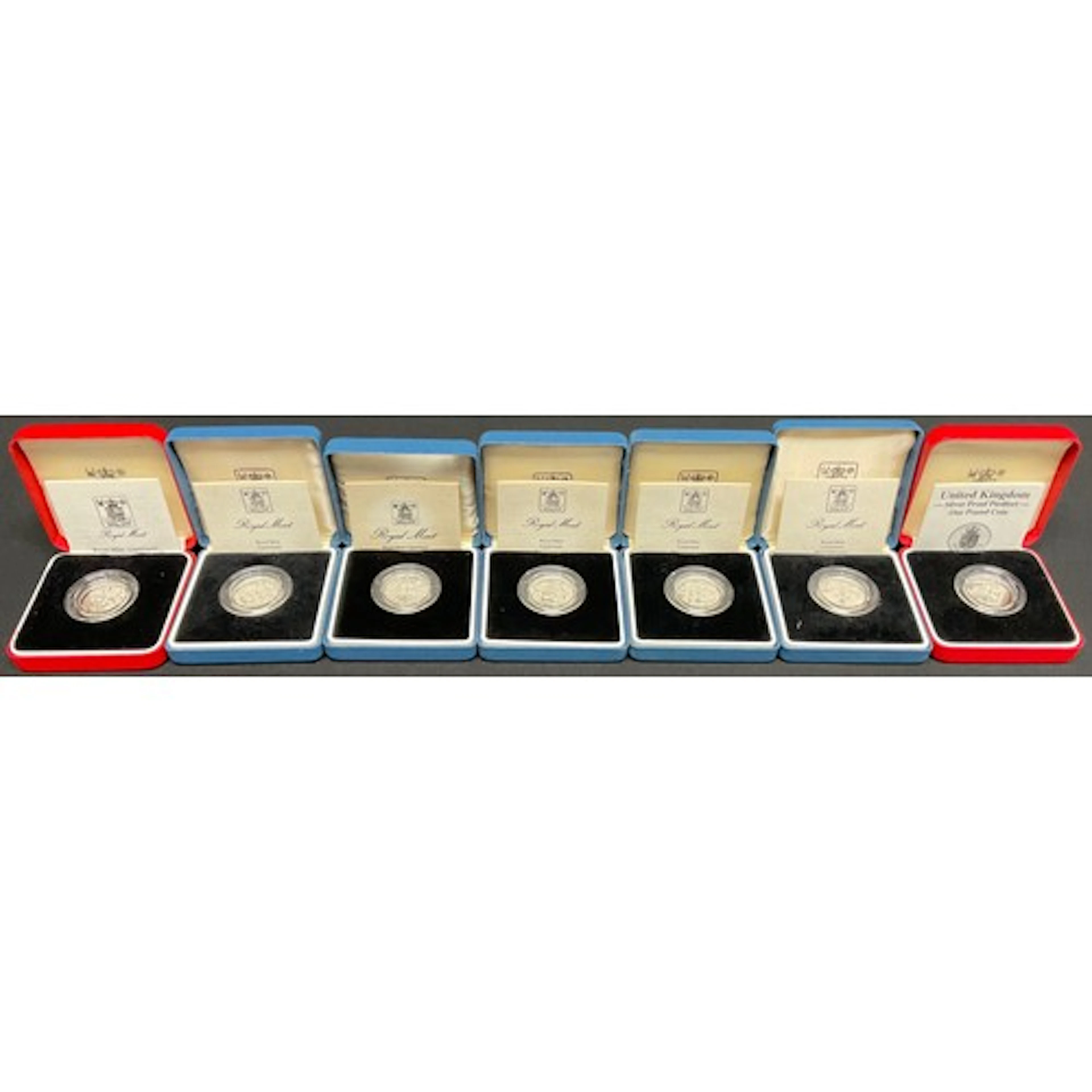 Numismatics - Royal Mint, silver proof £1.00 One pound coin...