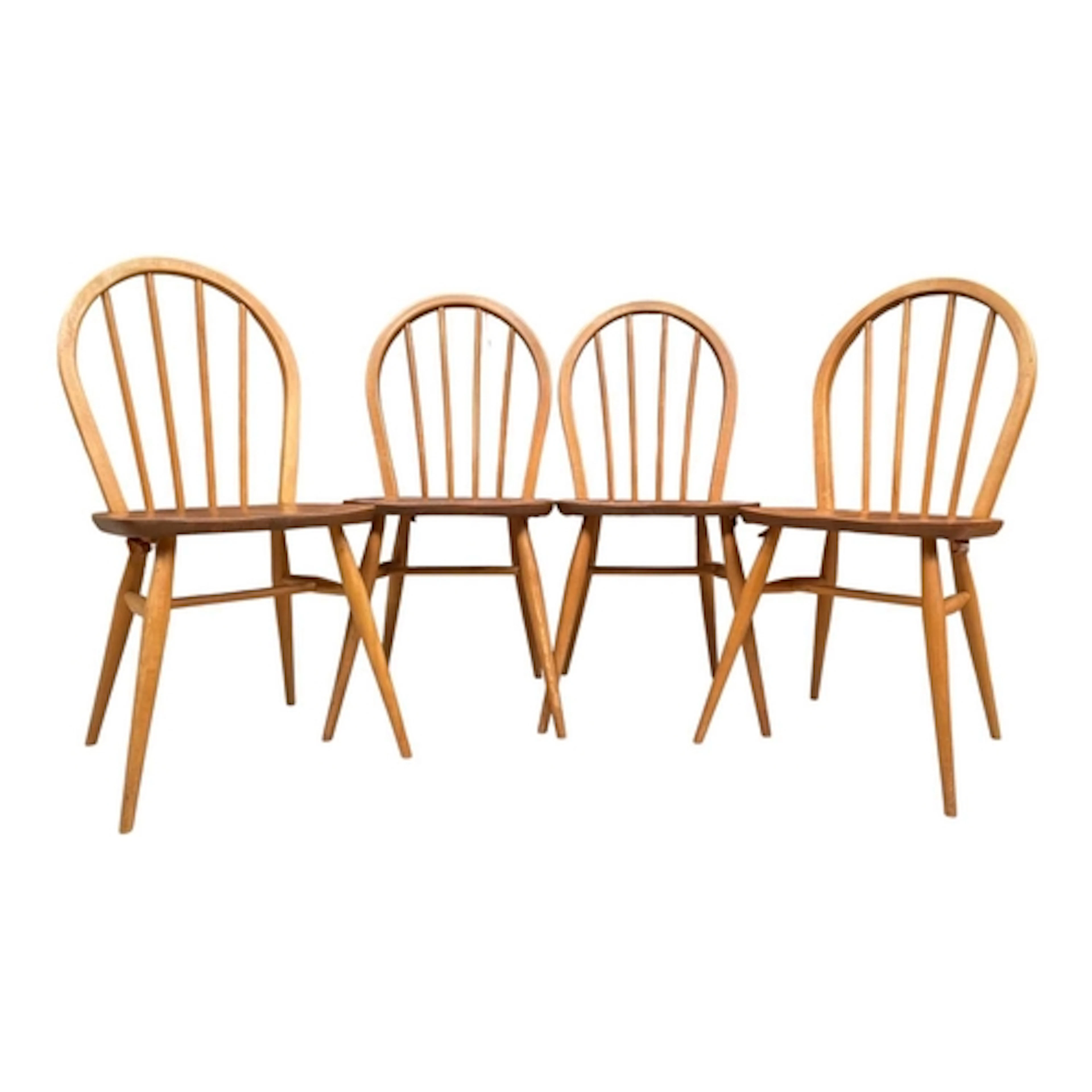 Ercol - Model 2056 - a set of four mid century circa 1960s b...