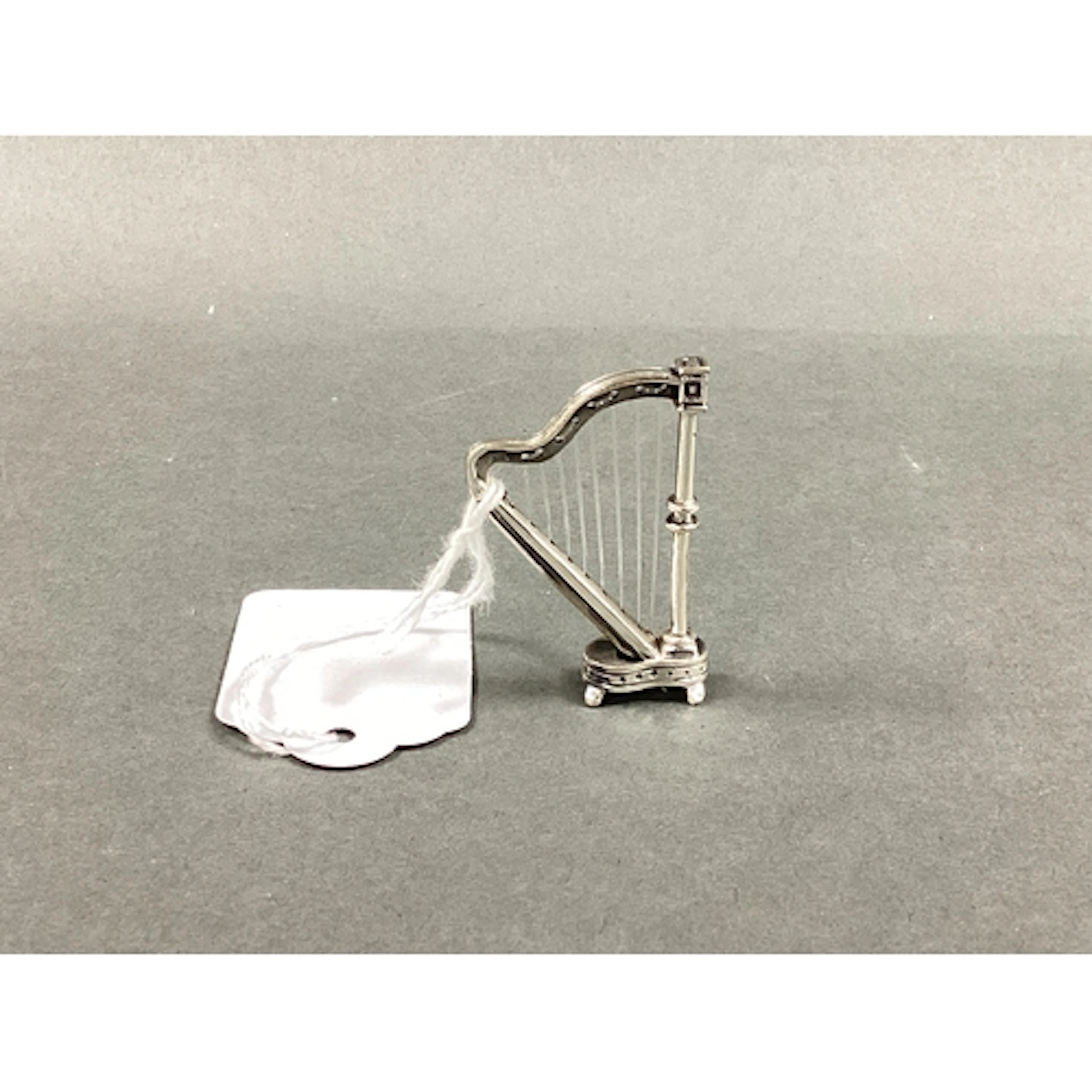 A Novelty Miniature Model Harp, Birmingham import mark 1997,...