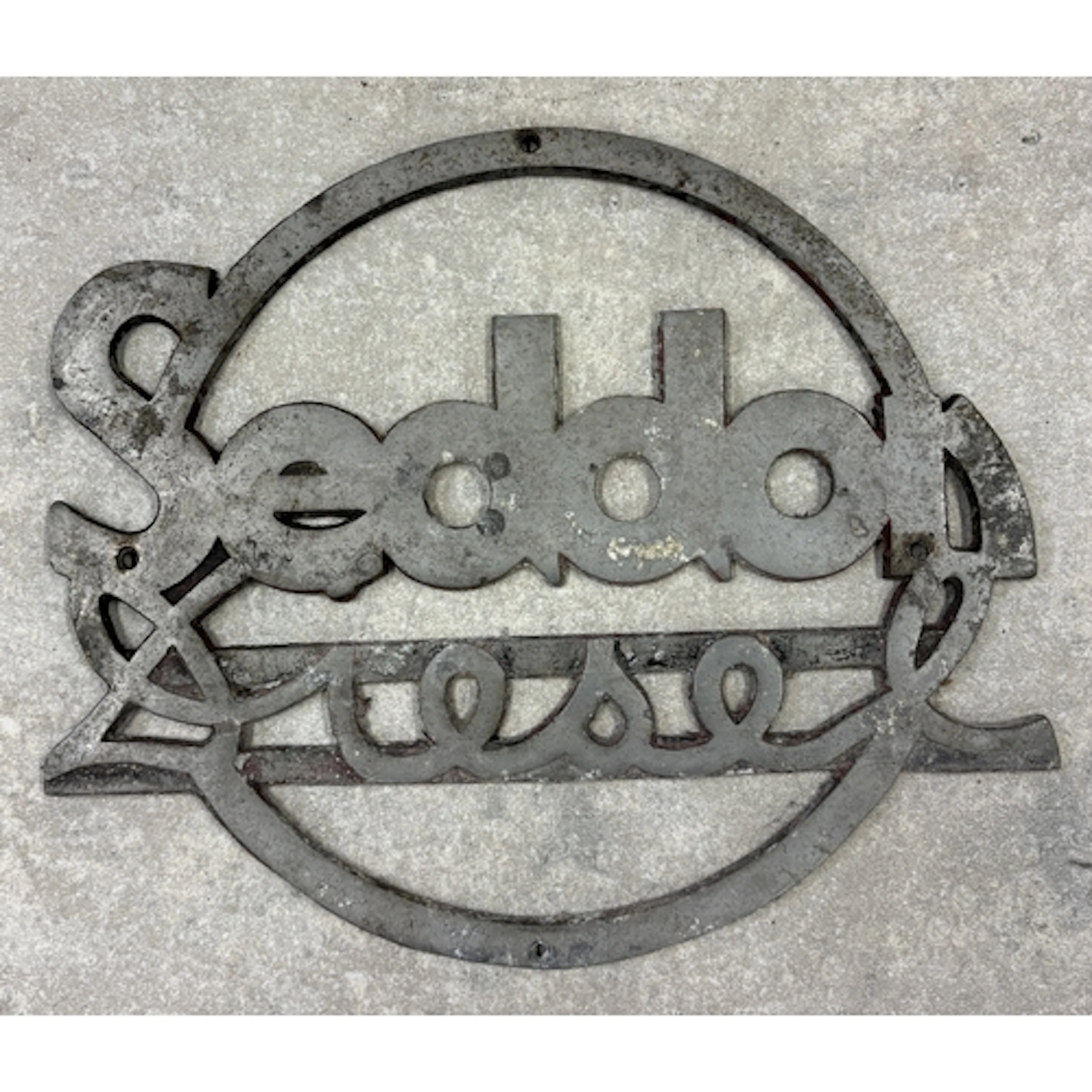 A vintage cast aluminium "Seddon" grille badge. Est. £20 - £...