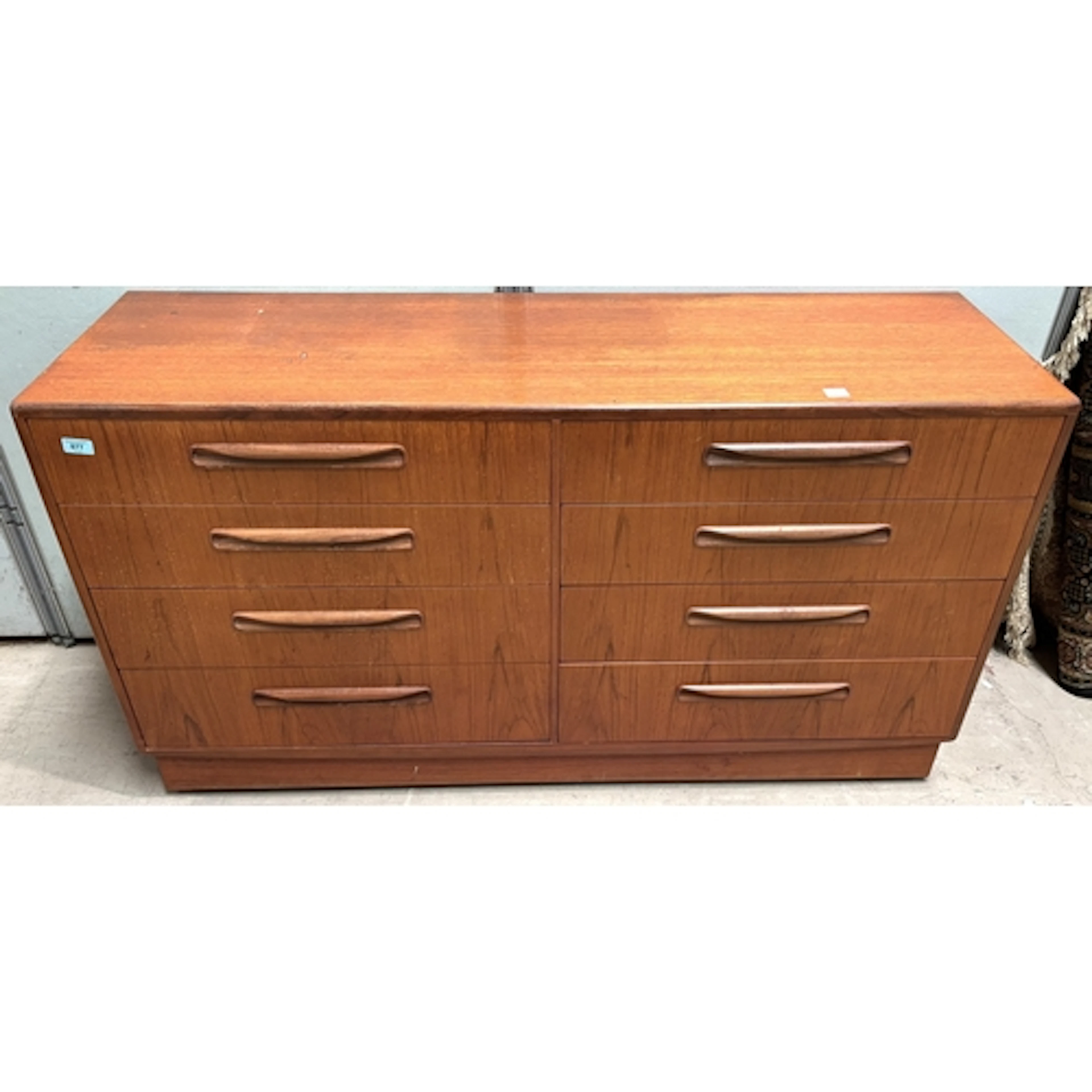 Mid century teak G-Plan bank of 8 drawers to match the previ...