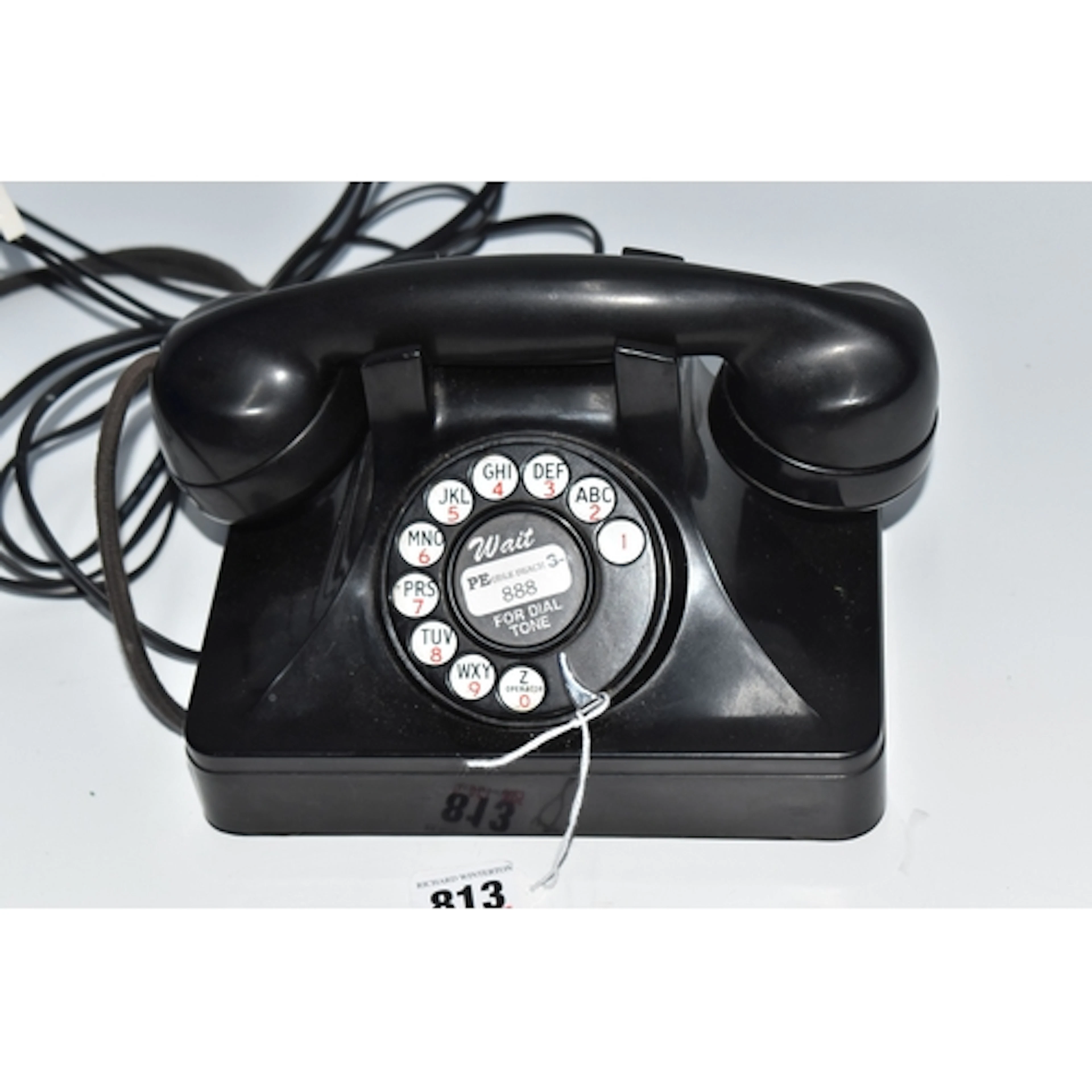 A BLACK BAKELITE 'NORTH ELECTRIC MFG CO.' TELEPHONE, with a ...