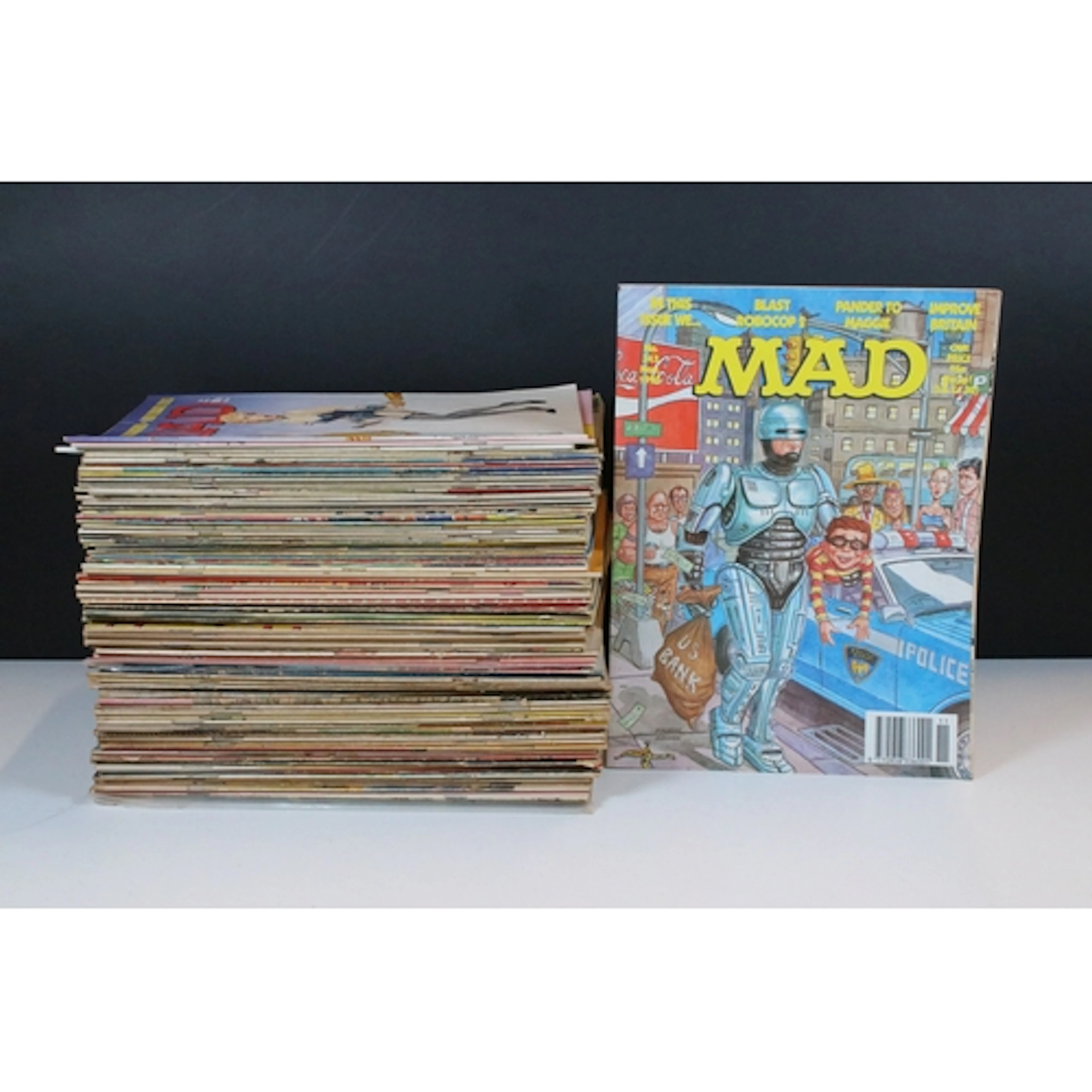 A collection of over eighty MAD magazines, earliest issue nu...