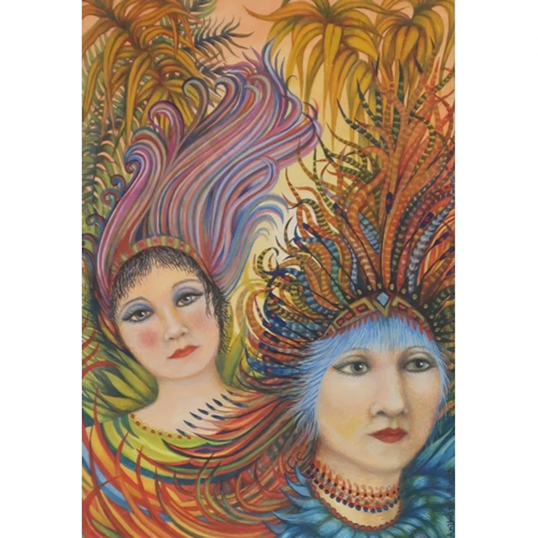 ANTHEA LEWIS RSW (SCOTTISH b.1948) PARADE Gouach...
