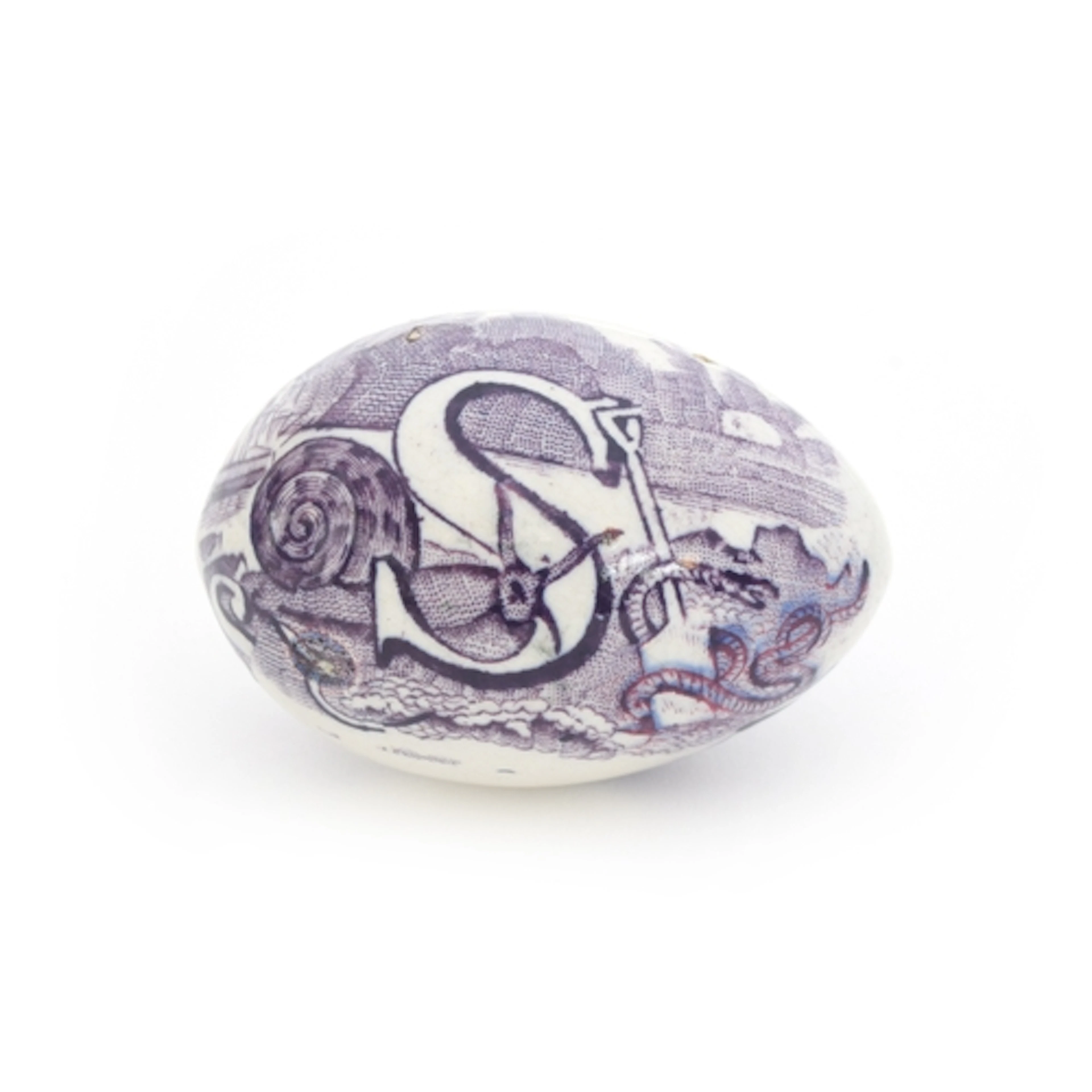 A 19th century Staffordshire or Whitehaven Pottery darning o...