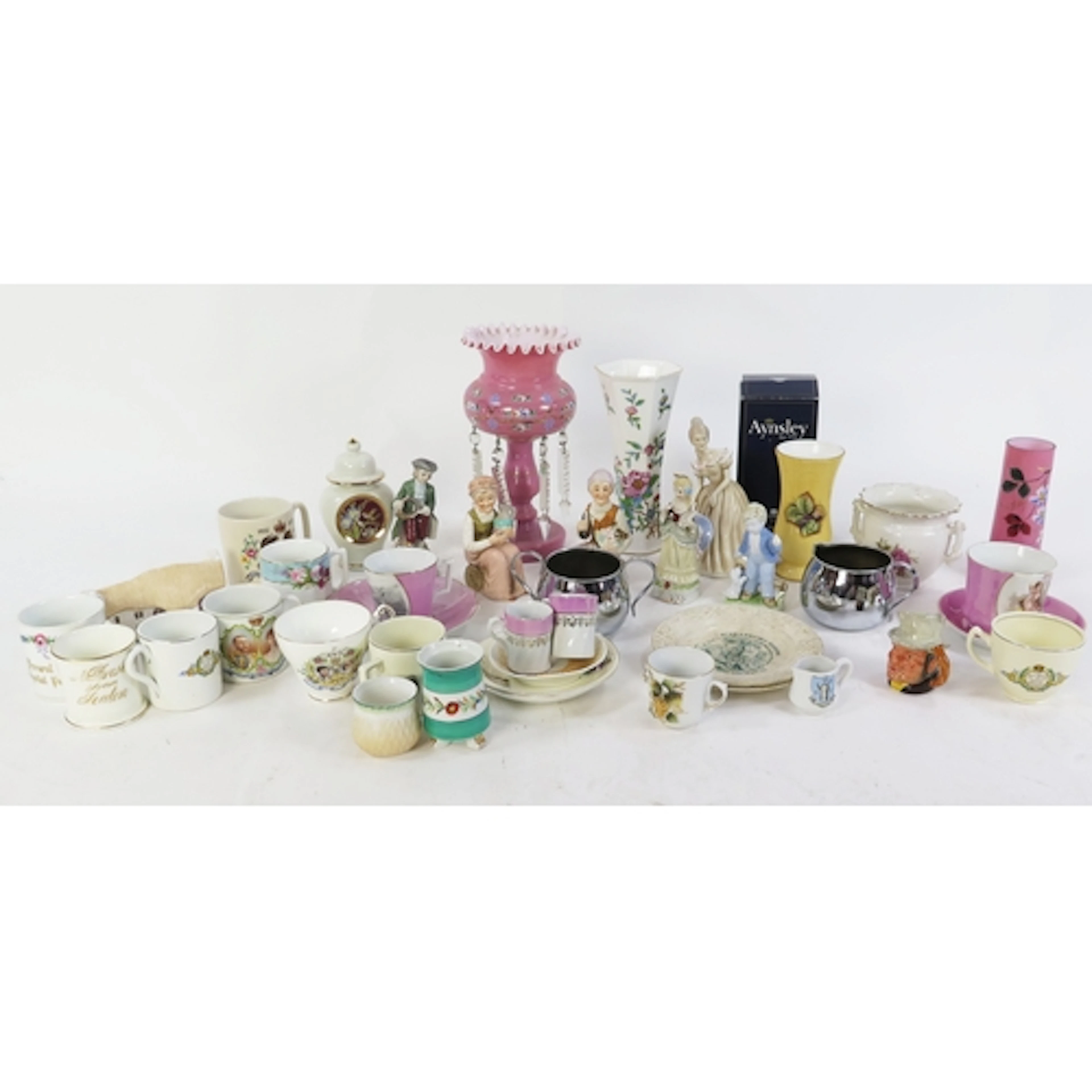 A collection of assorted ceramics and glasswares including p...