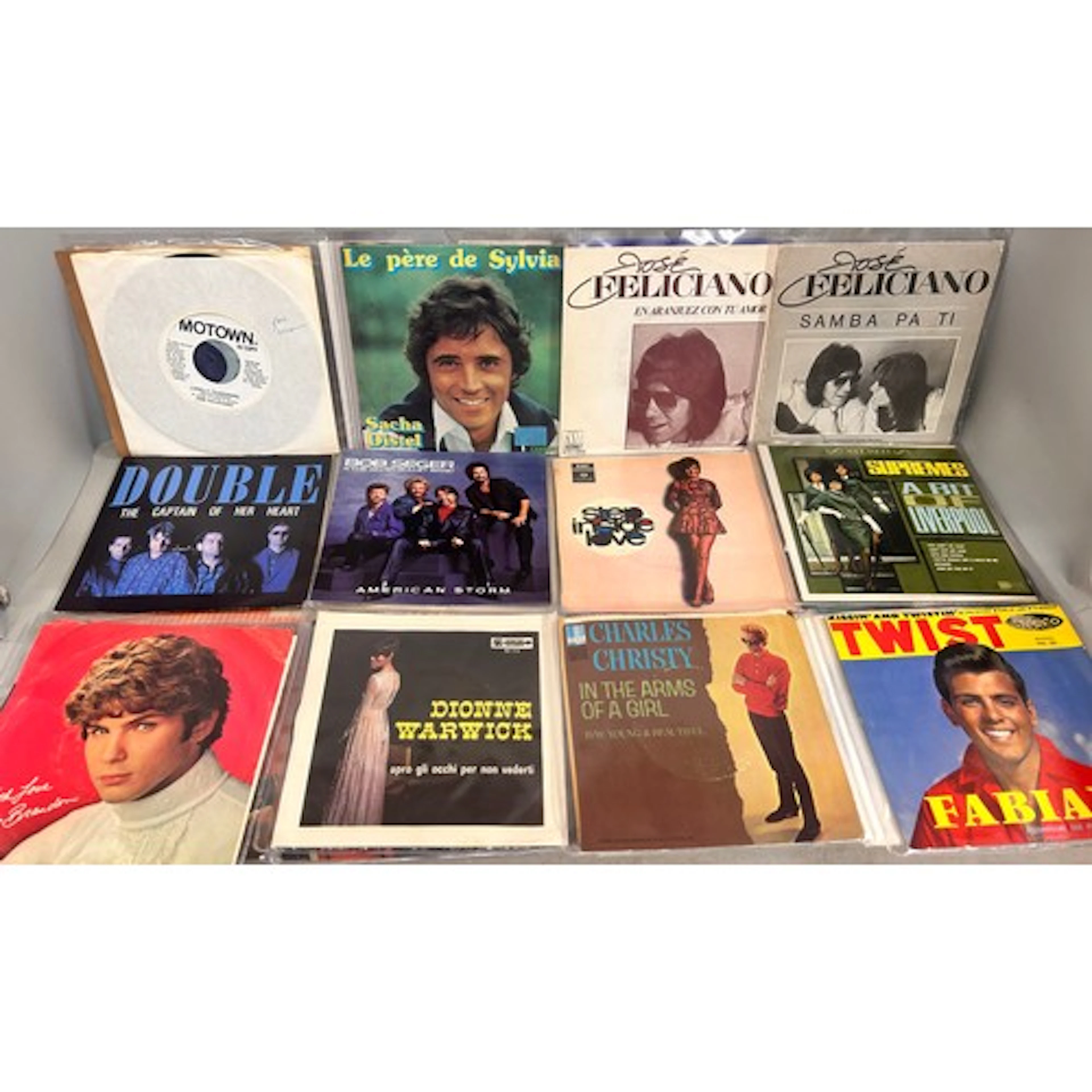 Collection of vinyl 45 rpm singles to include The Beach Boys...