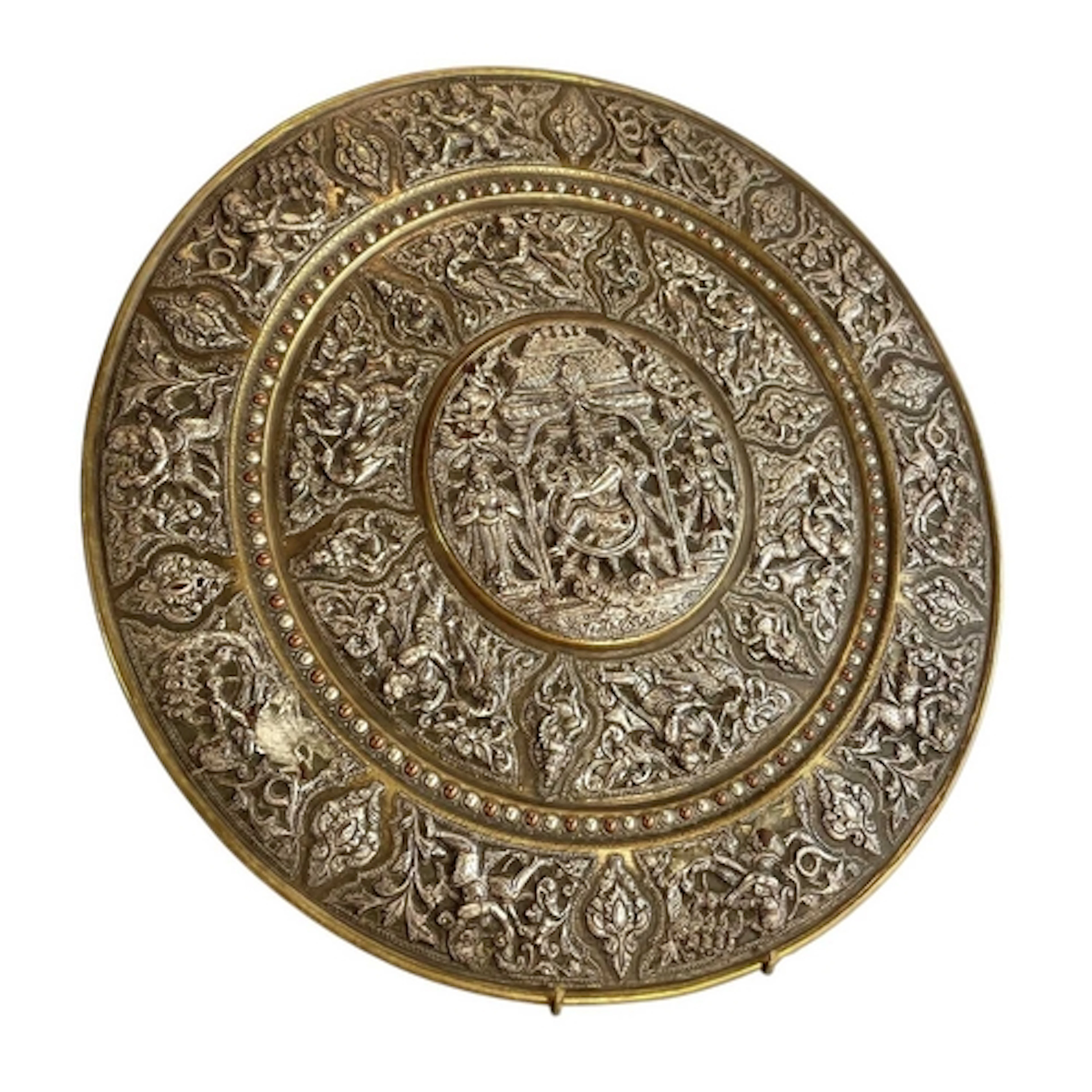 A Tanjore South India early 20th century circa 1920s silver ...