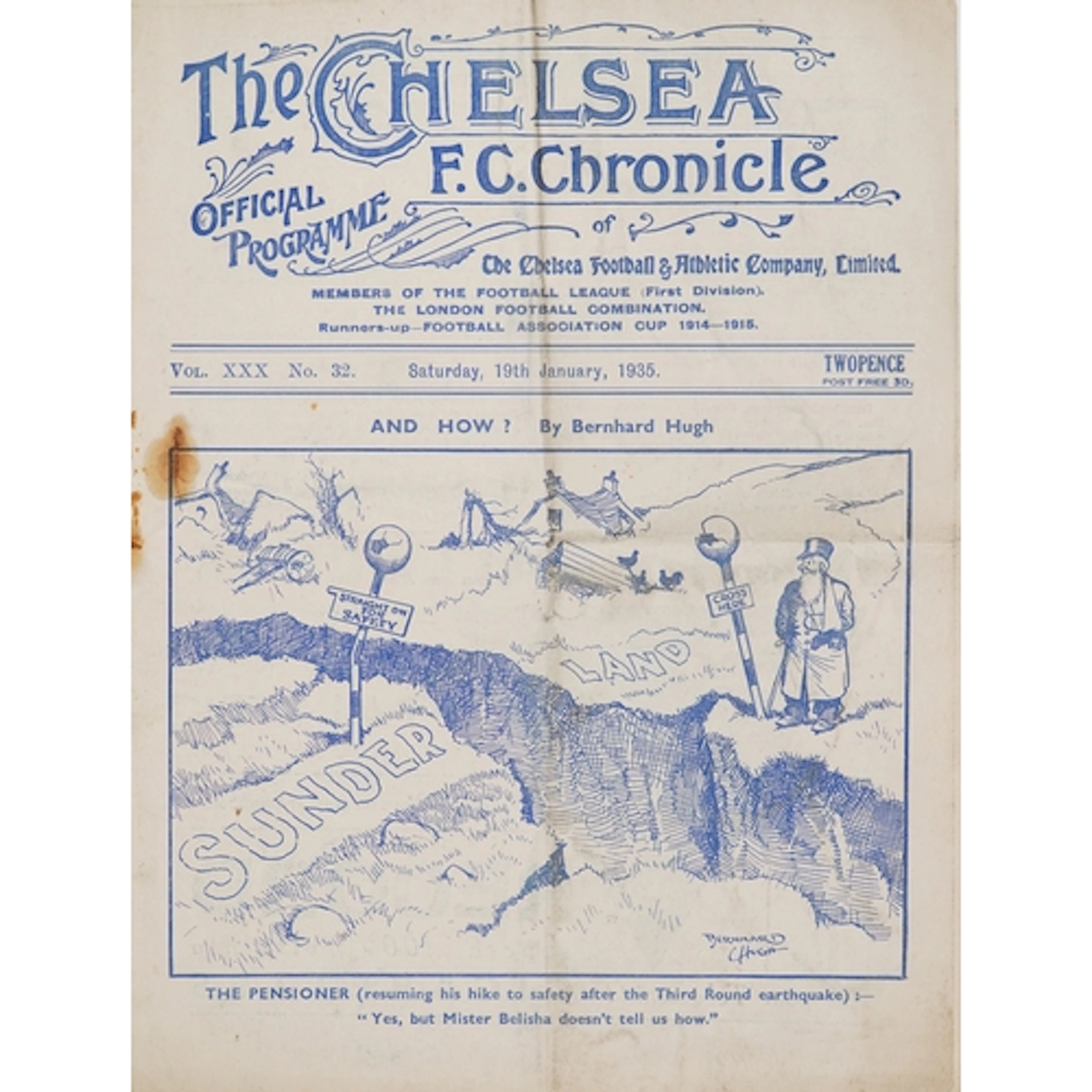 Chelsea F.C. Chronicle official football programme - And How...