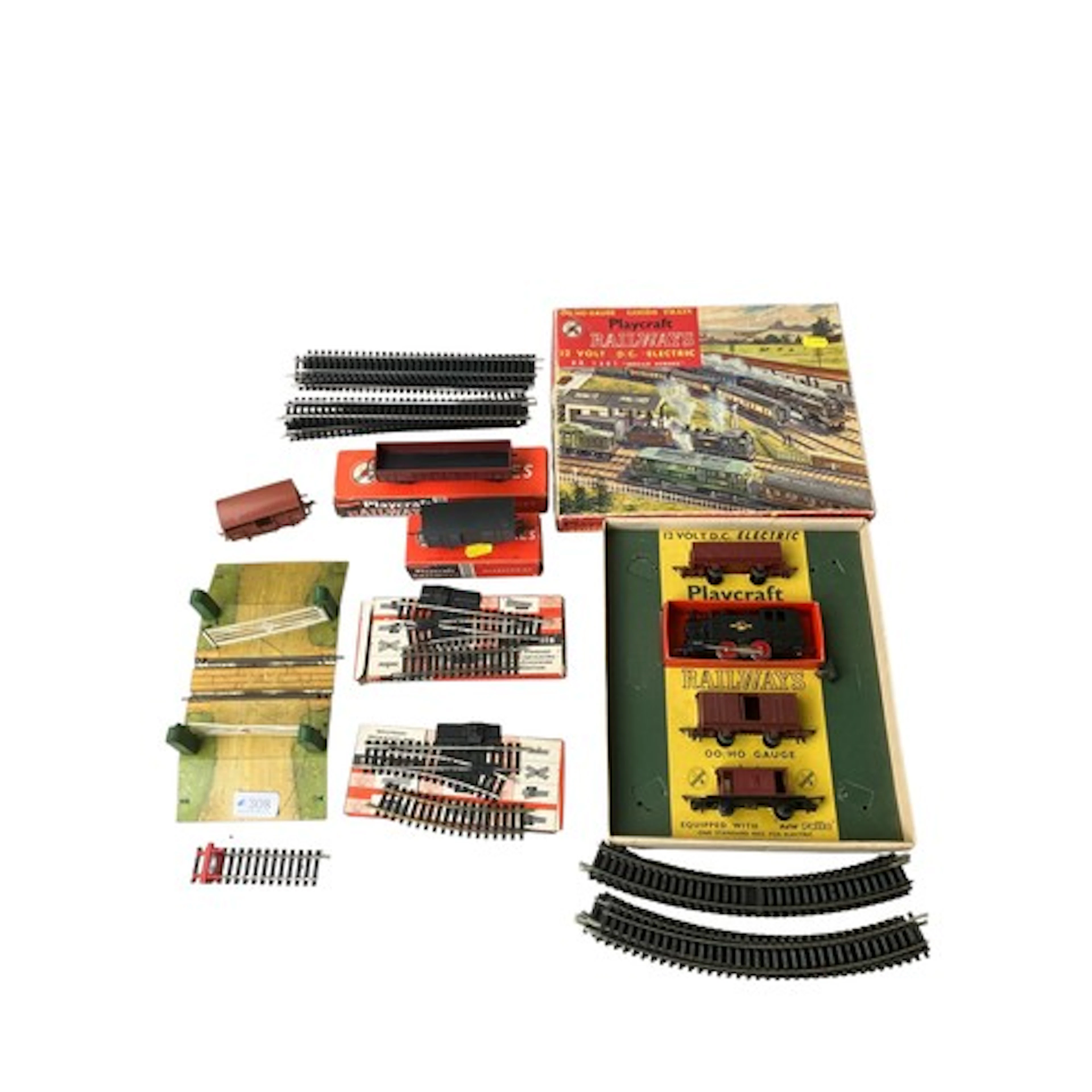Collection of Playcraft Railways model train 00 gauge inc. 1...