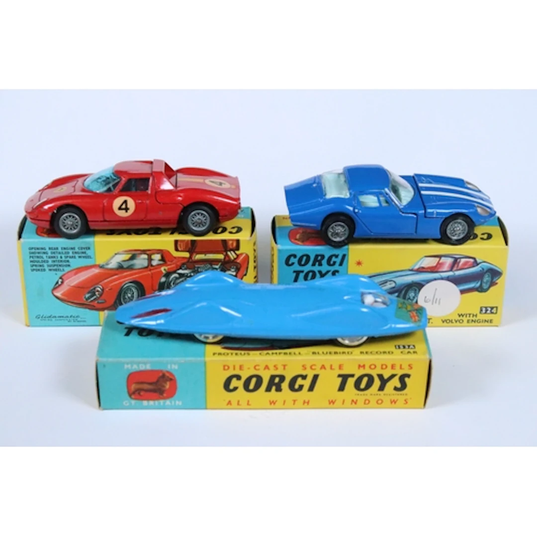 Three boxed Corgi diecast models to include 324 Marcos 1800 ...