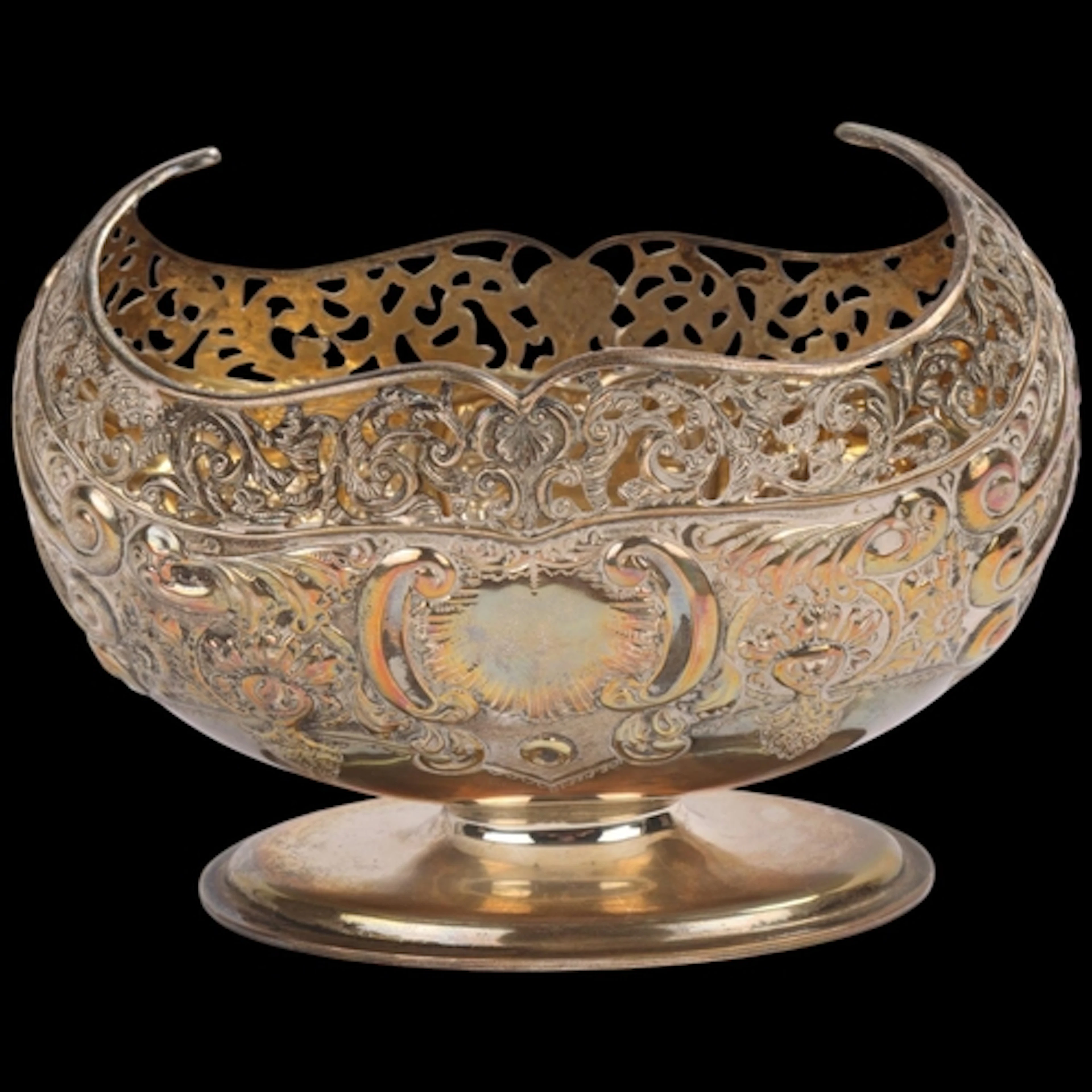 An Edwardian silver bon bon dish, Josiah Williams & Co, Lond...
