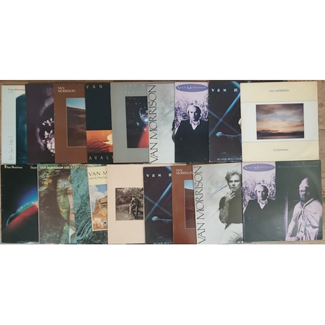 Van Morrison - a group of 16 LPs.