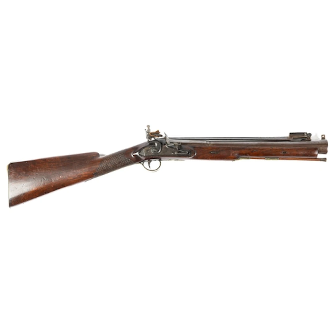 PEACH FLINTLOCK BLUNDERBUSS. Rare Peach flintlock blunderbus...