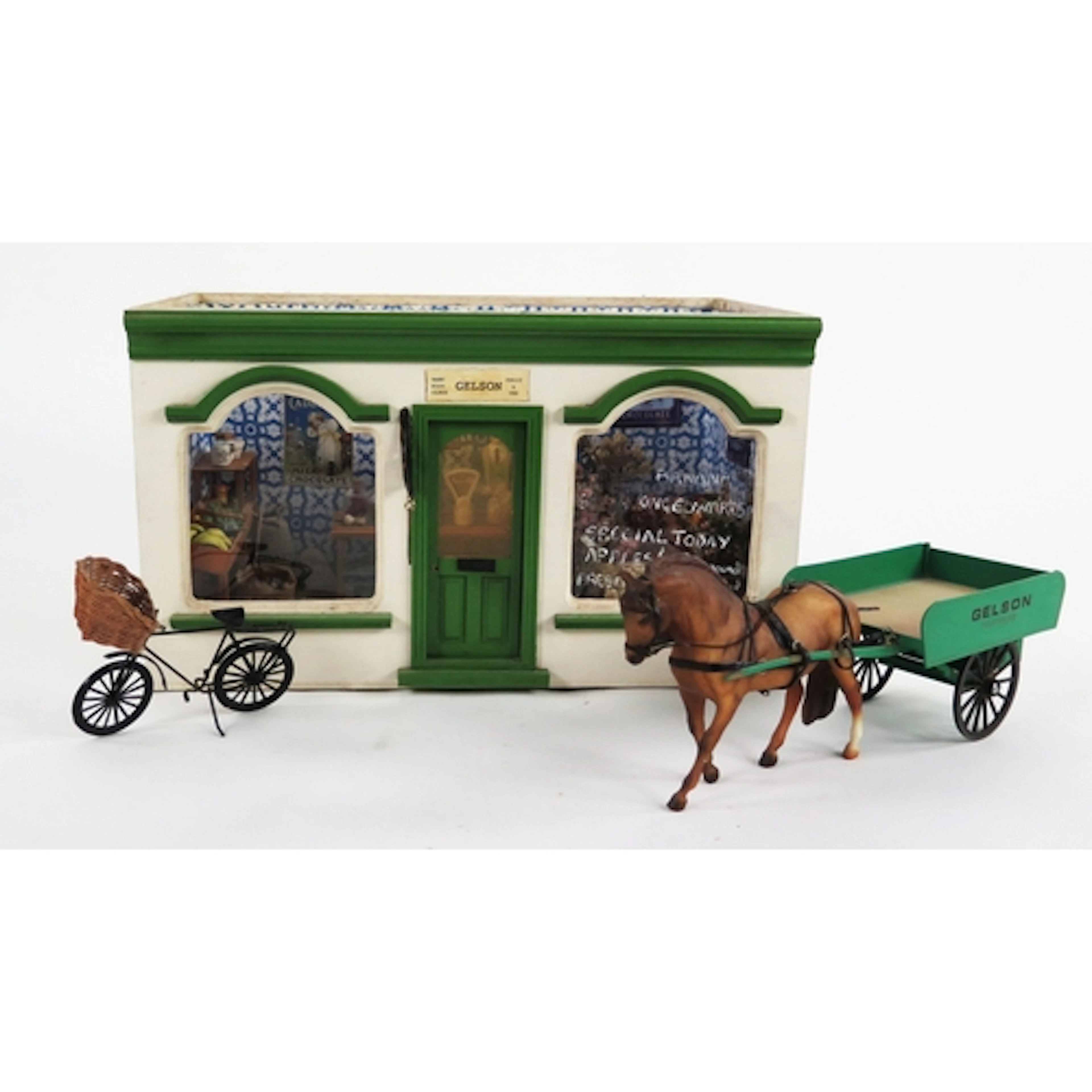 Miniature Model Grocery Shop Diorama 'GELSON' with highly de...