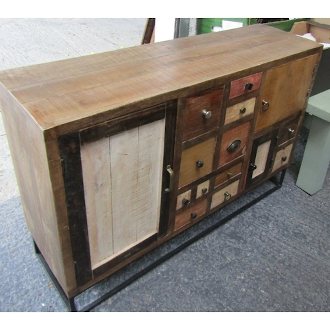 Side Cabinet with Various Drawers and Twin Cupboard Doors Ap...