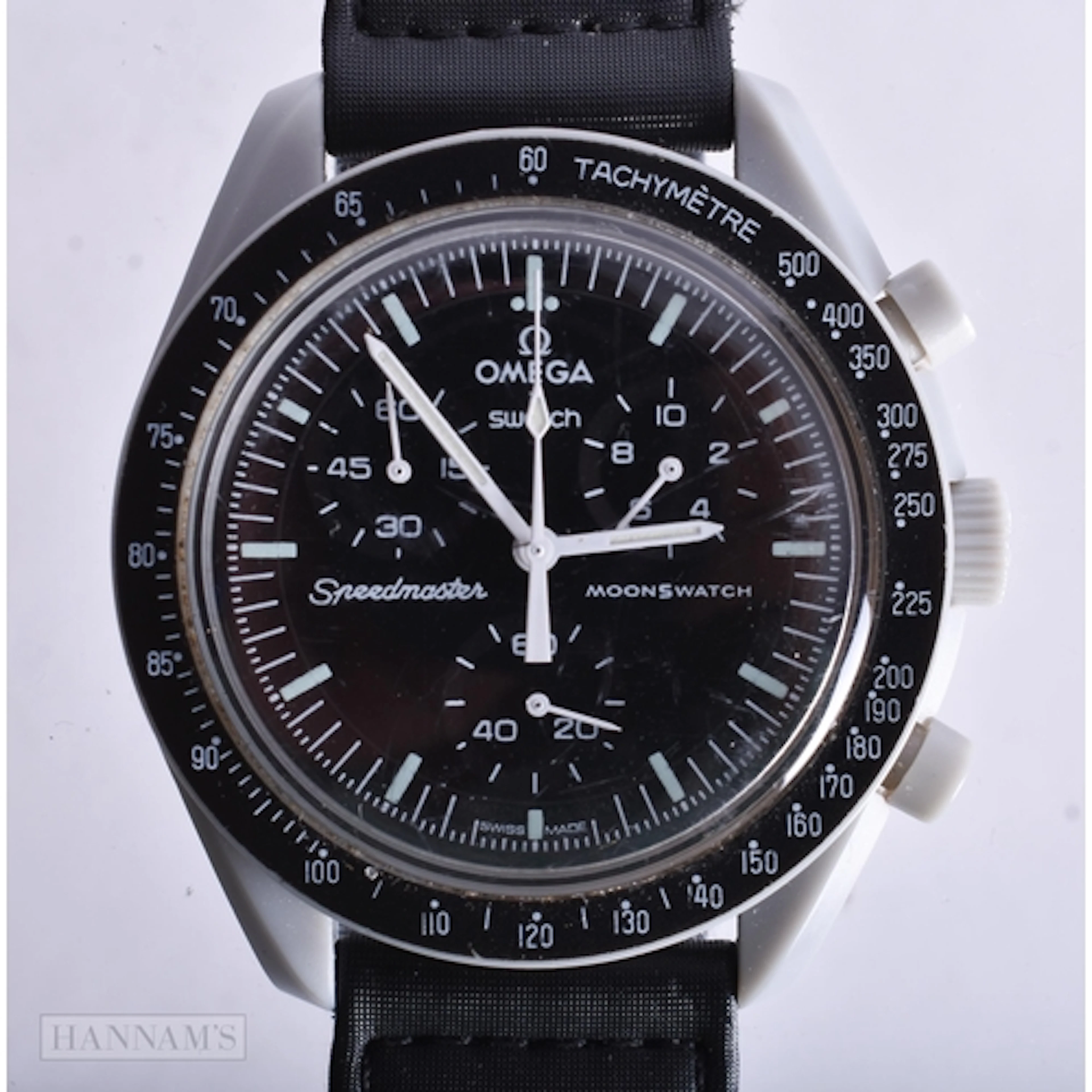 Omega x Swatch Bioceramic Moonwatch "Mission to the Moon" wi...