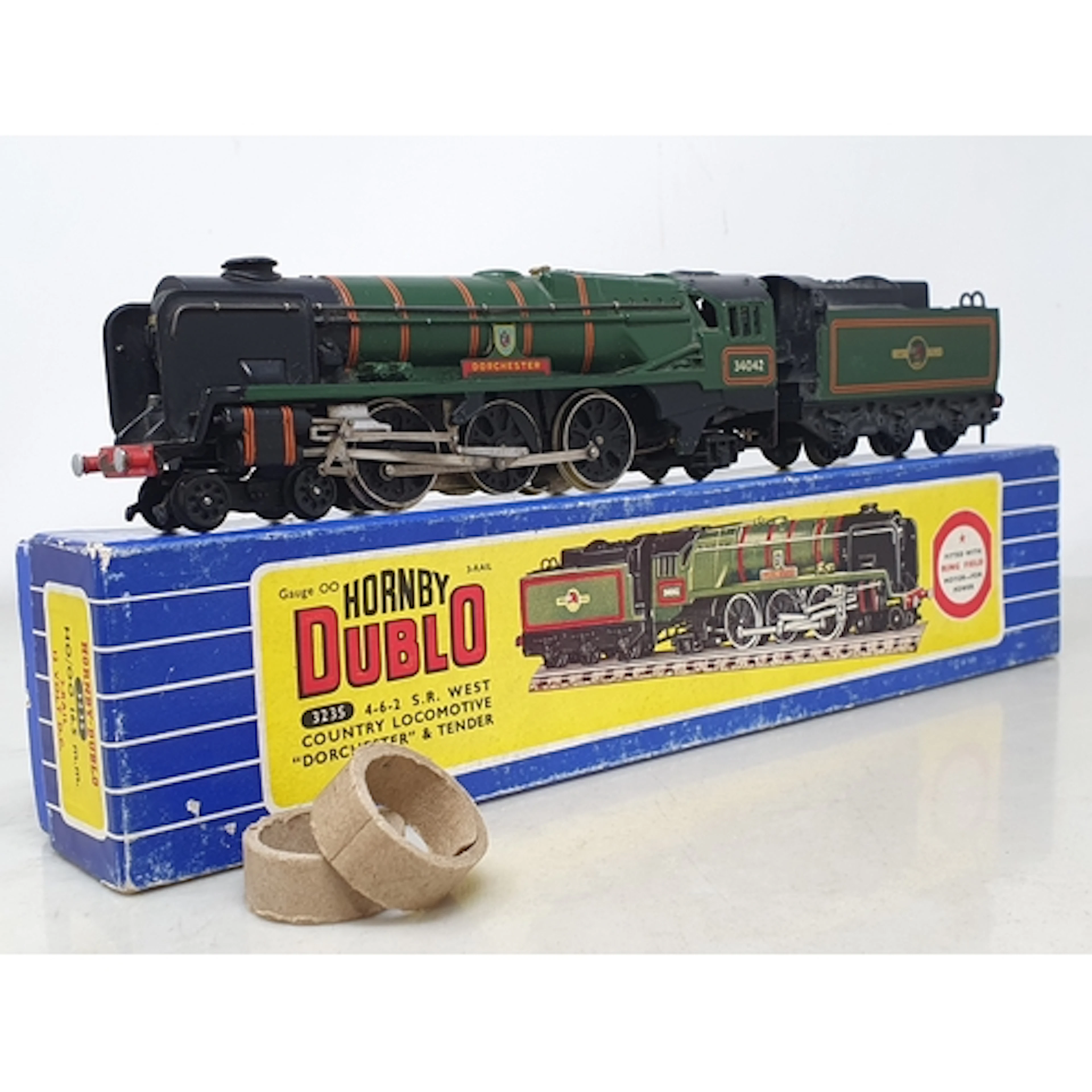 A boxed Hornby Dublo 3235 'Dorchester' Locomotive, VG, box E...