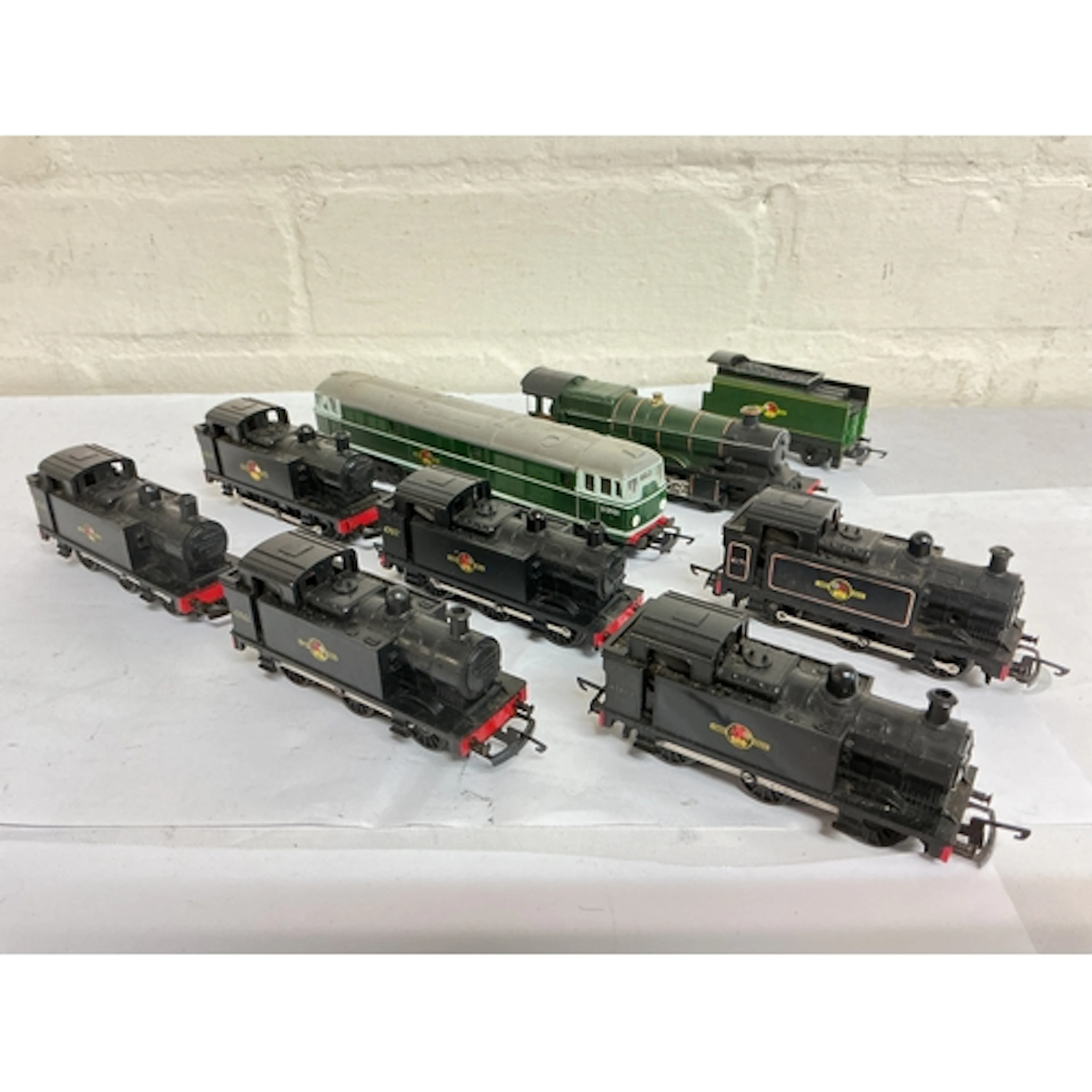 A Collection Of 8 Tri-Ang TT Gauge Locomotives. No Reserve.