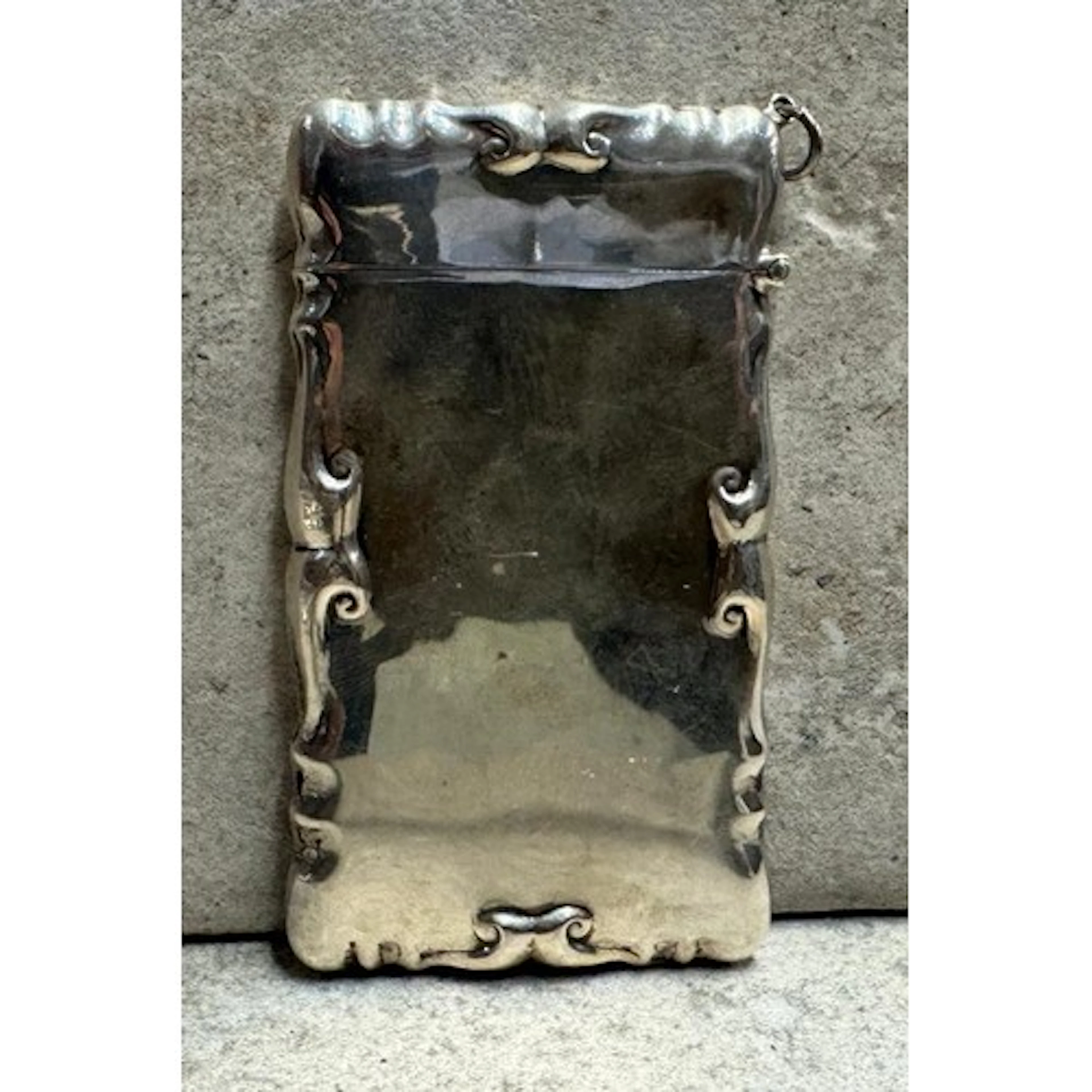A silver card case bearing English import marks. Approx. 45 ...