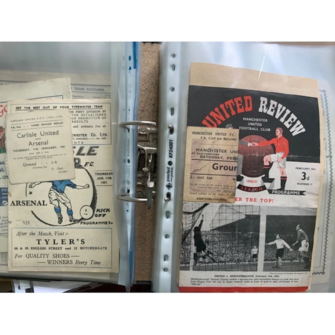 Arsenal Complete FA Cup Away Football Programmes+ Tickets: P...