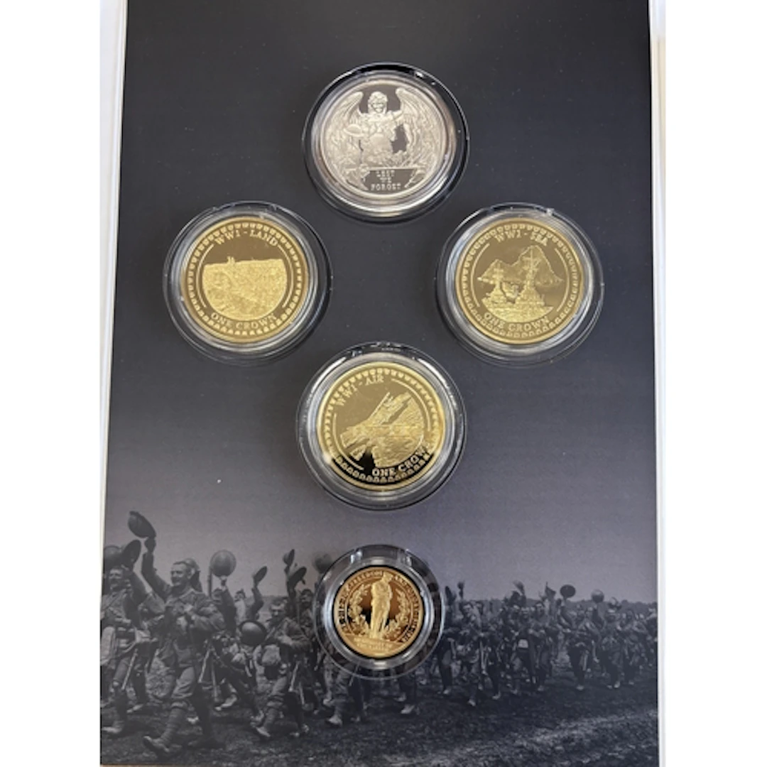 Gibraltar. 2017 'A War to end all Wars' set of 5, including ...