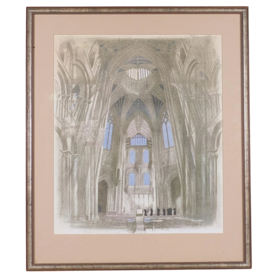 Richard Sell, The Octagon Ely, artist's proof lithograph, 19...