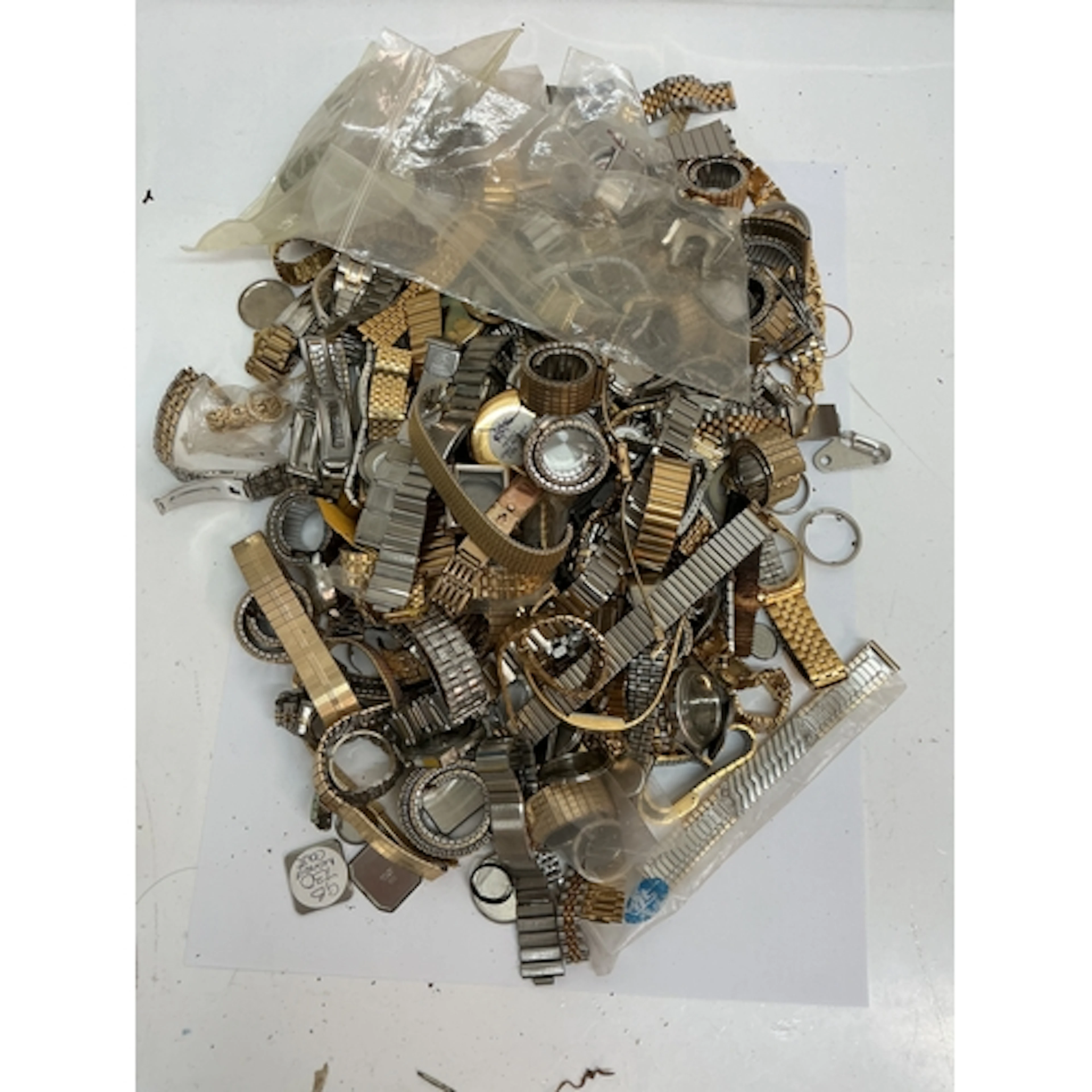 A large quantity of assorted watch straps and cases