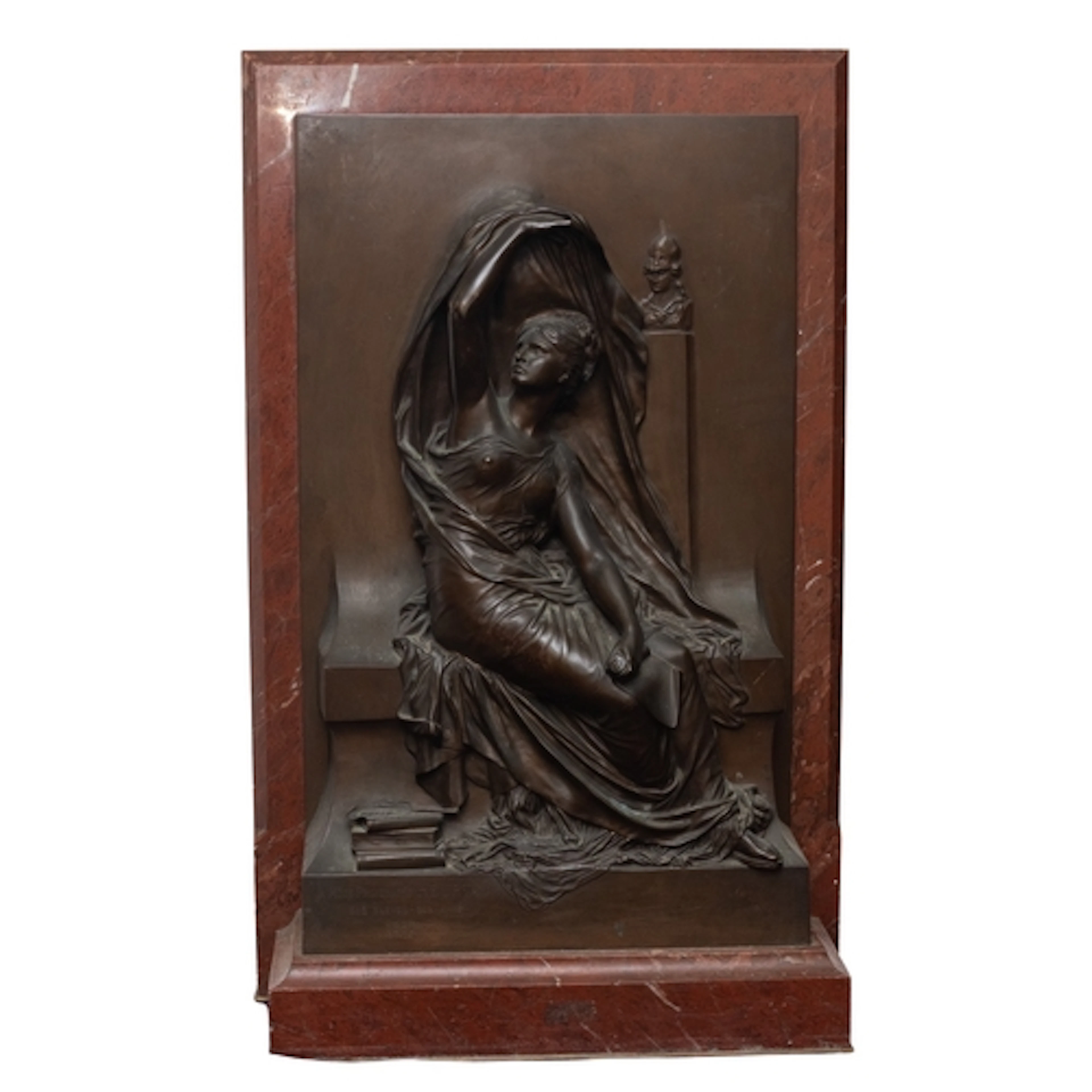 Henri Michel Antoine Chapu (French, 1833-1891), a patinaed b...