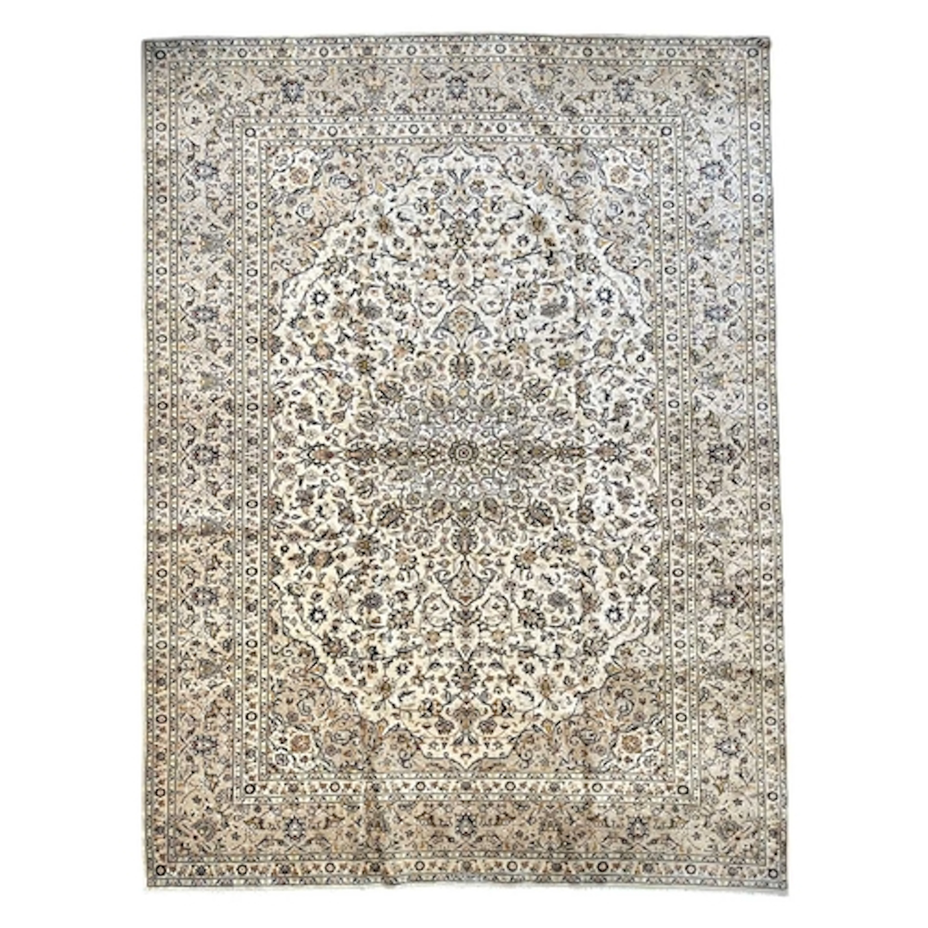 A 20th century Central Persian Islamic Kashan hand woven woo...