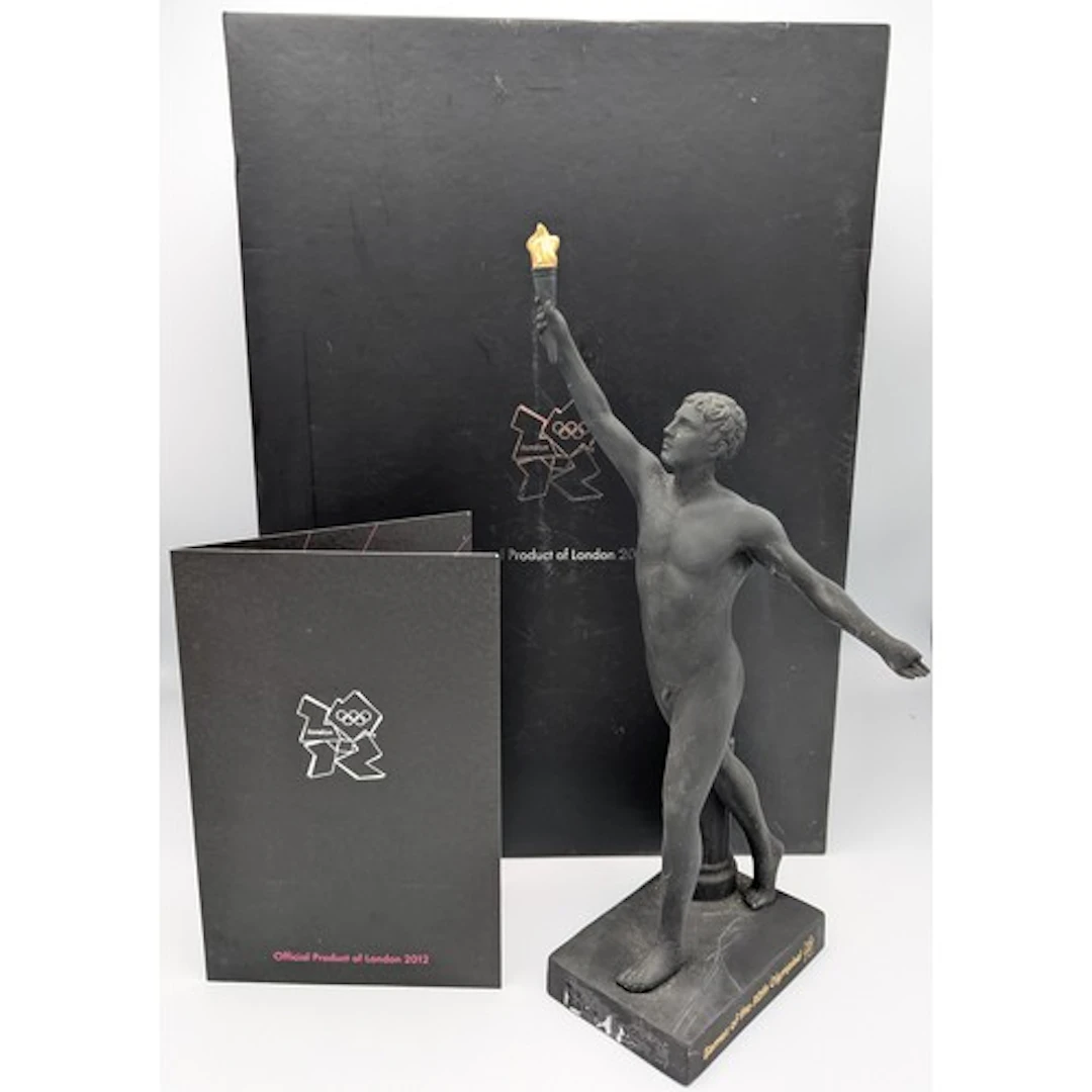A Wedgwood black jasperware commemorative figure, London 201...